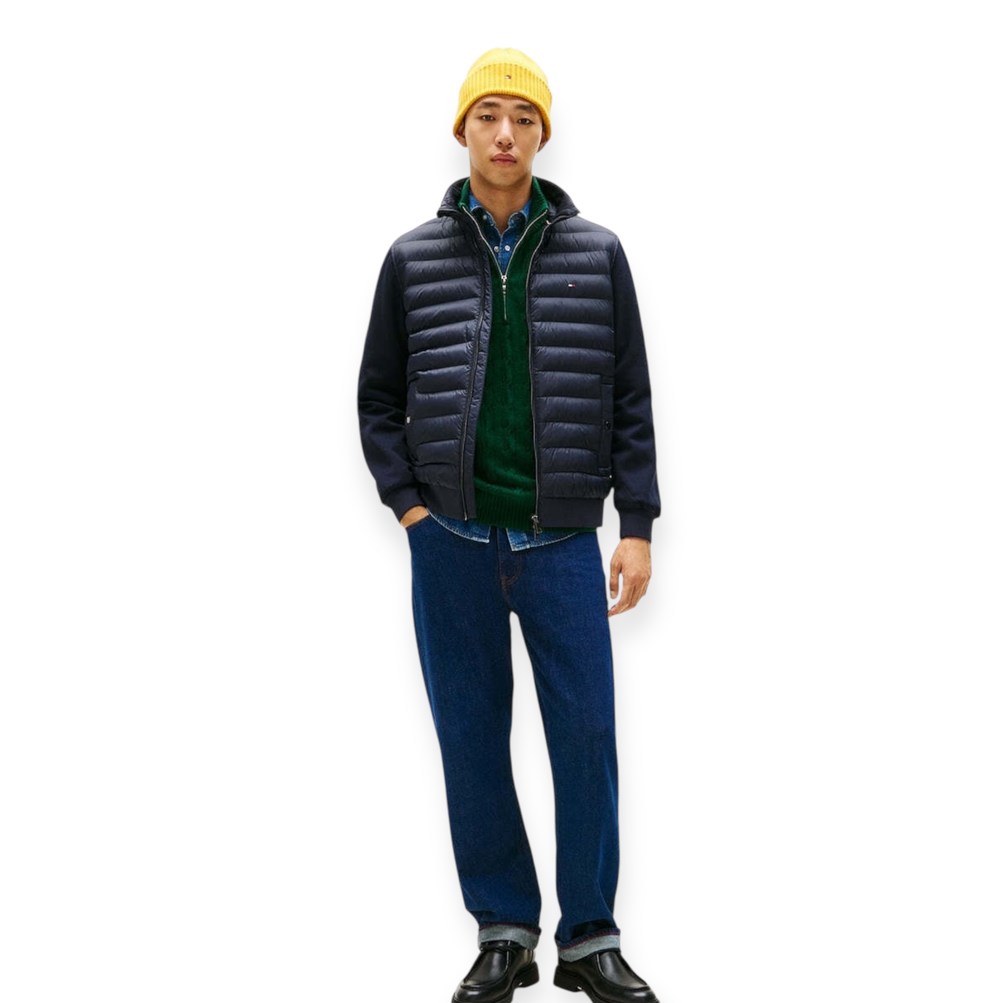 מעיל TOMMY HILFIGER MEDIA ESS STAND COLLAR