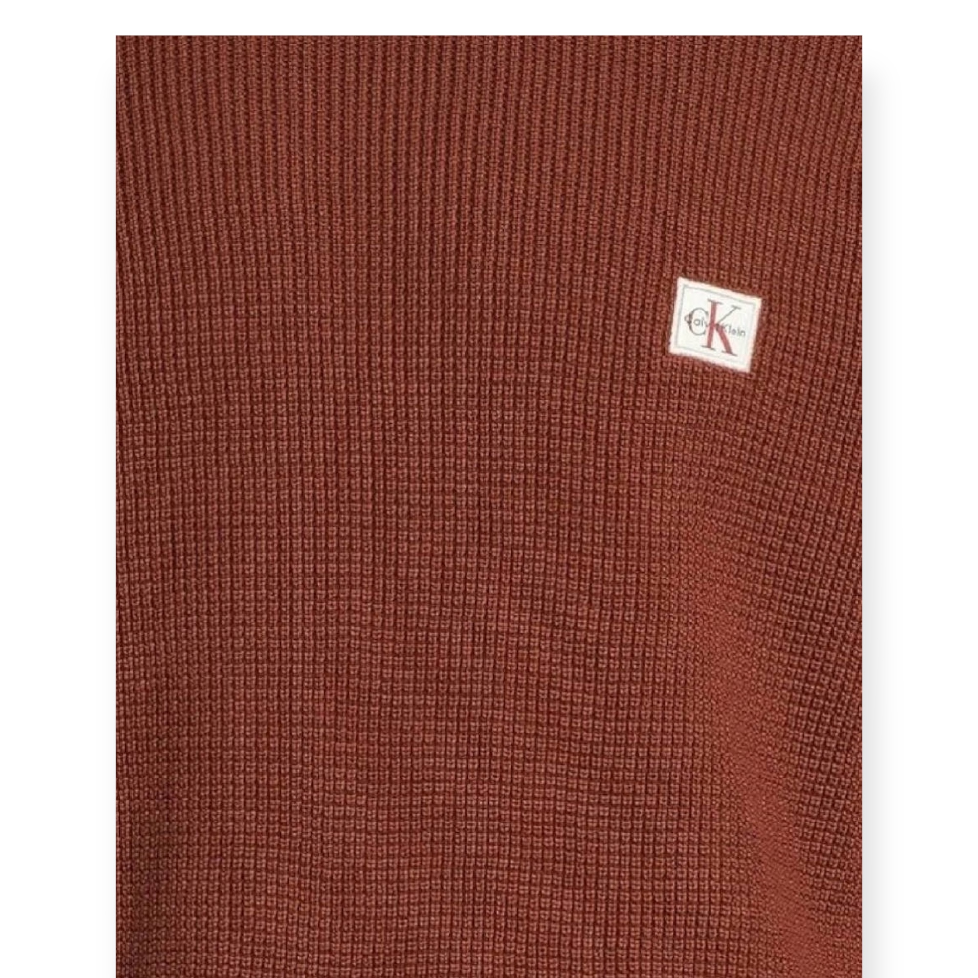 חולצה CALVIN KLEIN LS COTTON WAFFLE SWTR