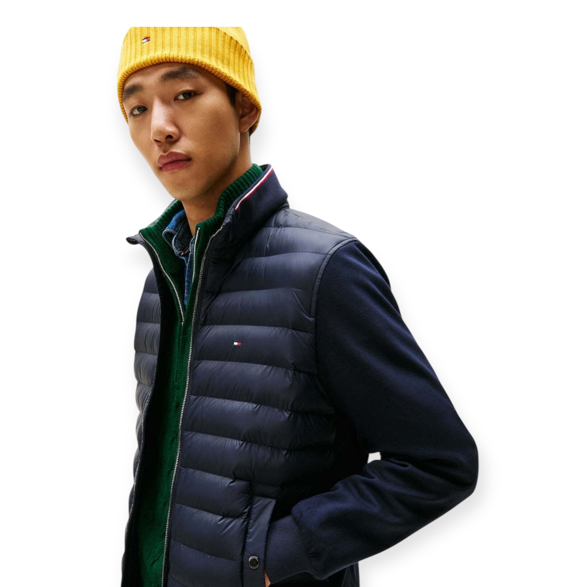 מעיל TOMMY HILFIGER MEDIA ESS STAND COLLAR