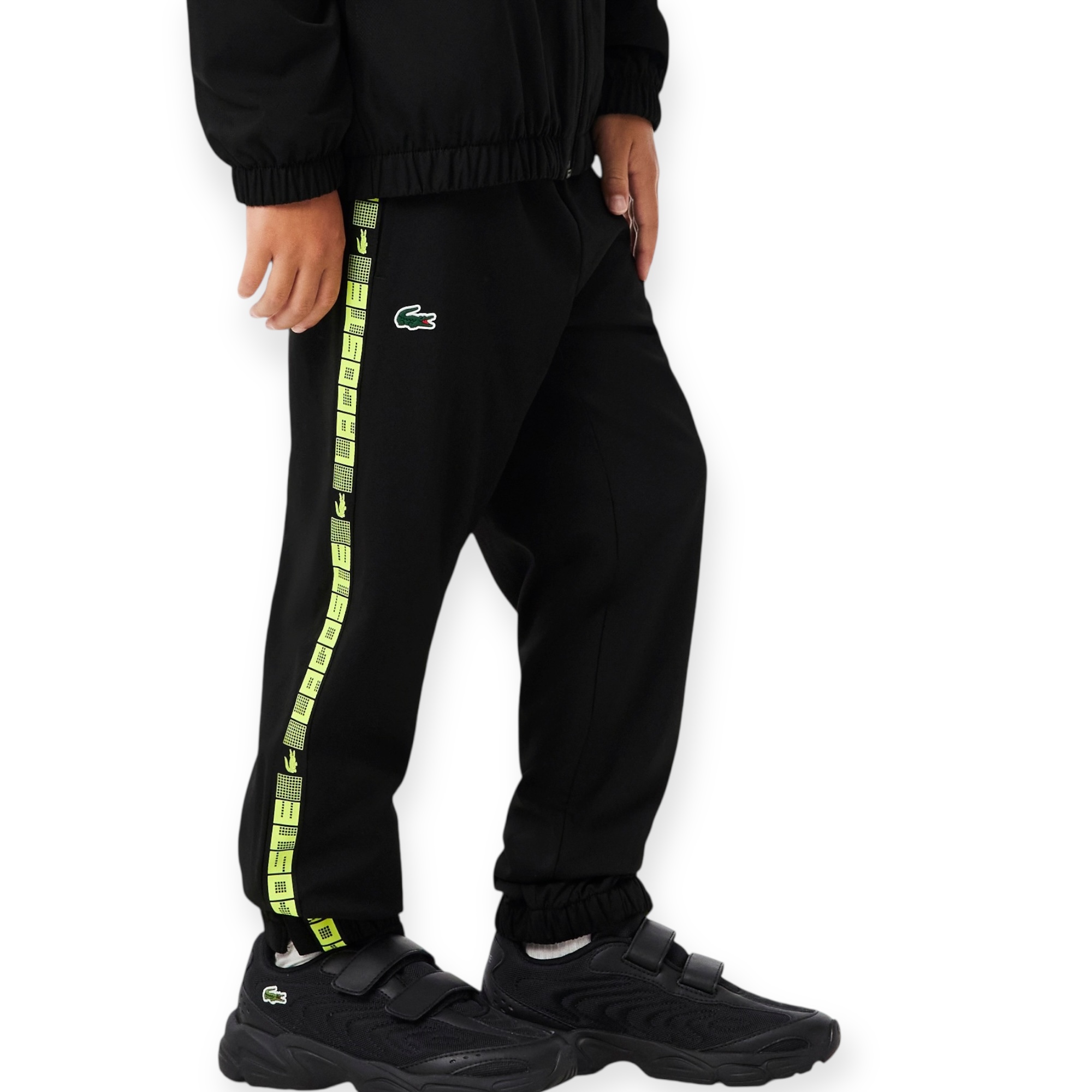 חליפה LACOSTE GRID TAPED HOODED SET 8-16