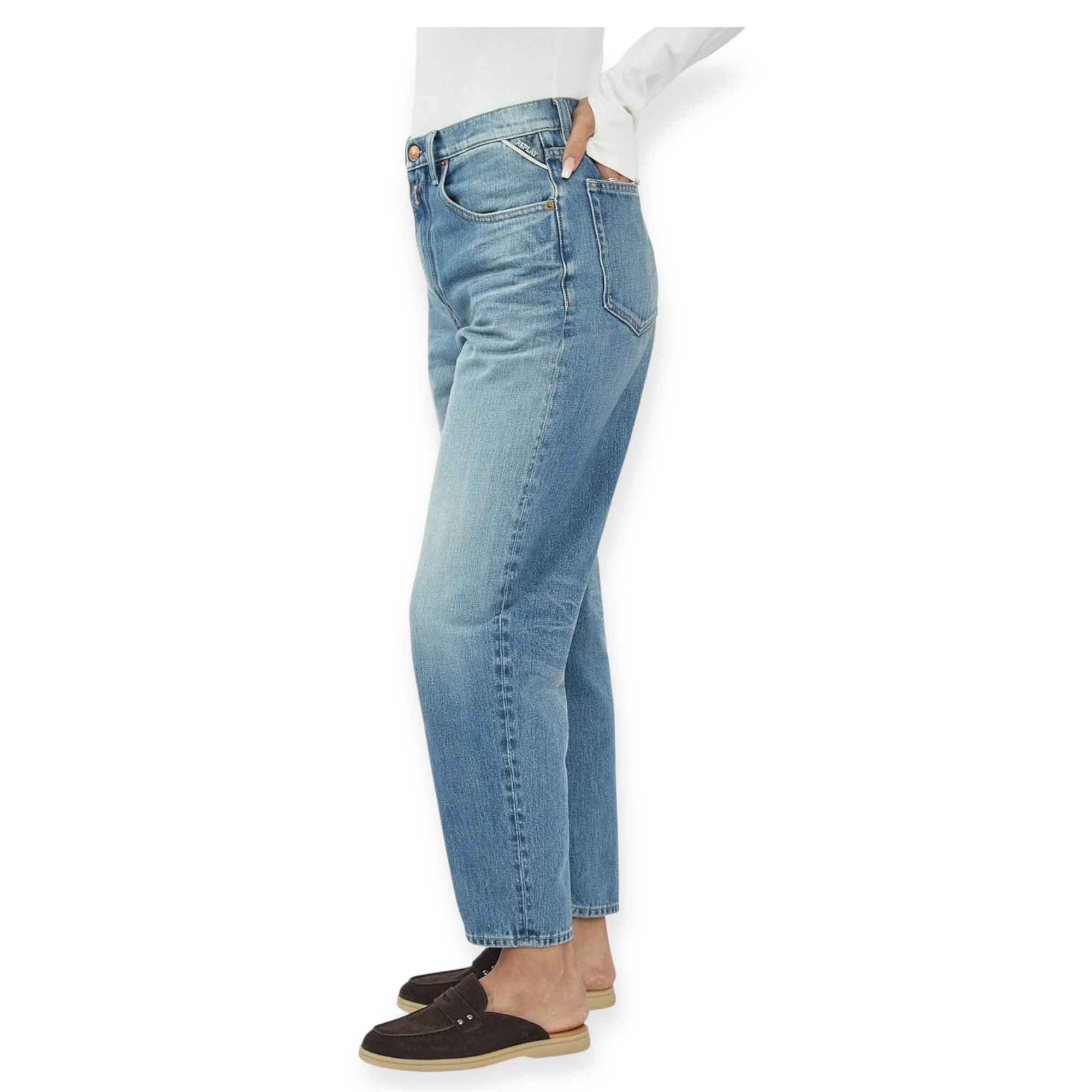 גינס REPLAY SAMUELA HIGH WAIST MOM גינס REPLAY SAMUELA HIGH WAIST MOM