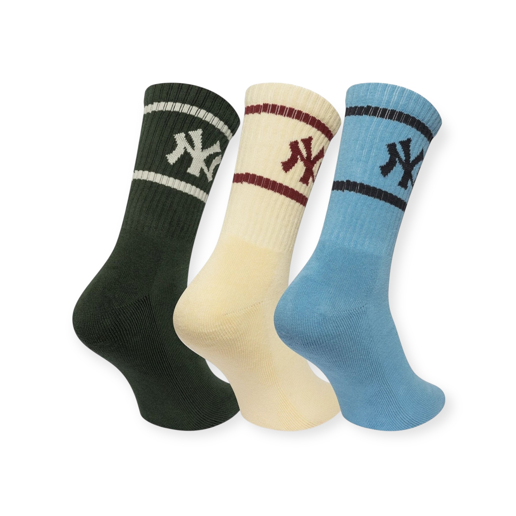 גרביים NEW ERA MLB CREW SOCKS 3PK גרביים NEW ERA MLB CREW SOCKS 3PK