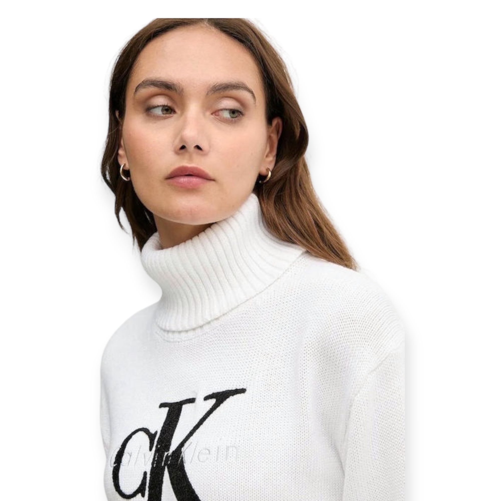 חולצה CALVIN KLEIN CHENILLE MONOLOGO SWEATER