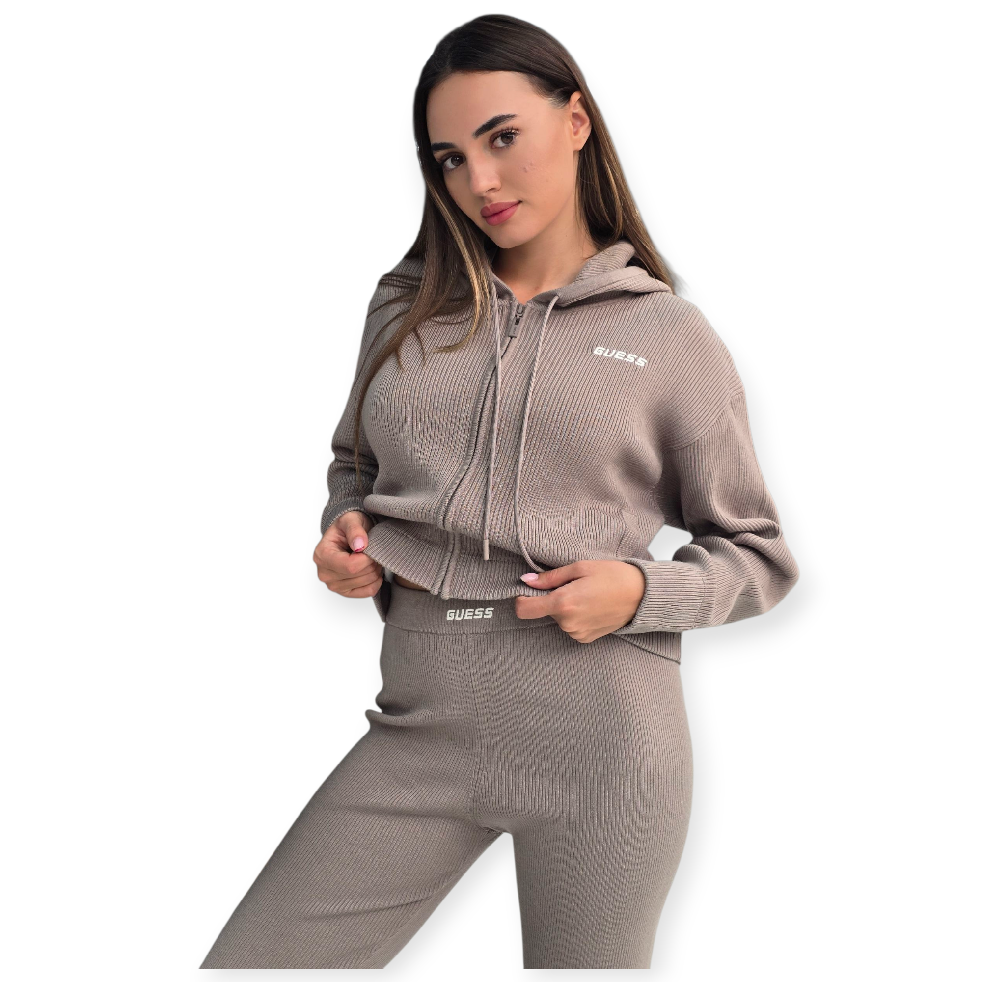 חליפה GUESS FLAMINA RIBBED SET