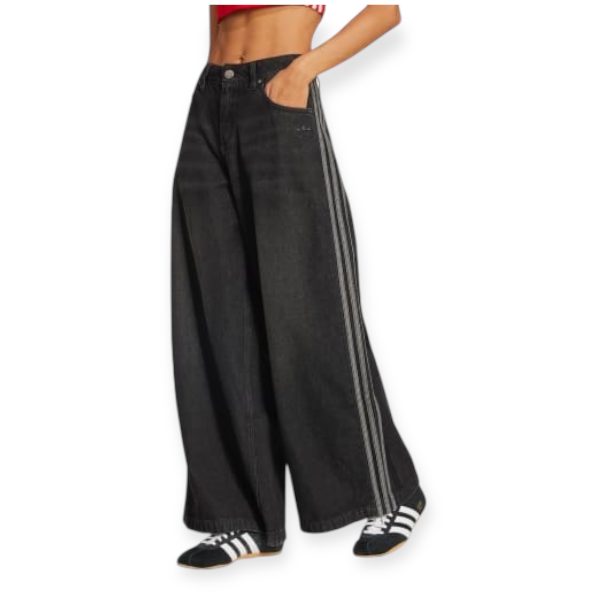 גינס ADIDAS DENIM WIDE PANT גינס ADIDAS DENIM WIDE PANT