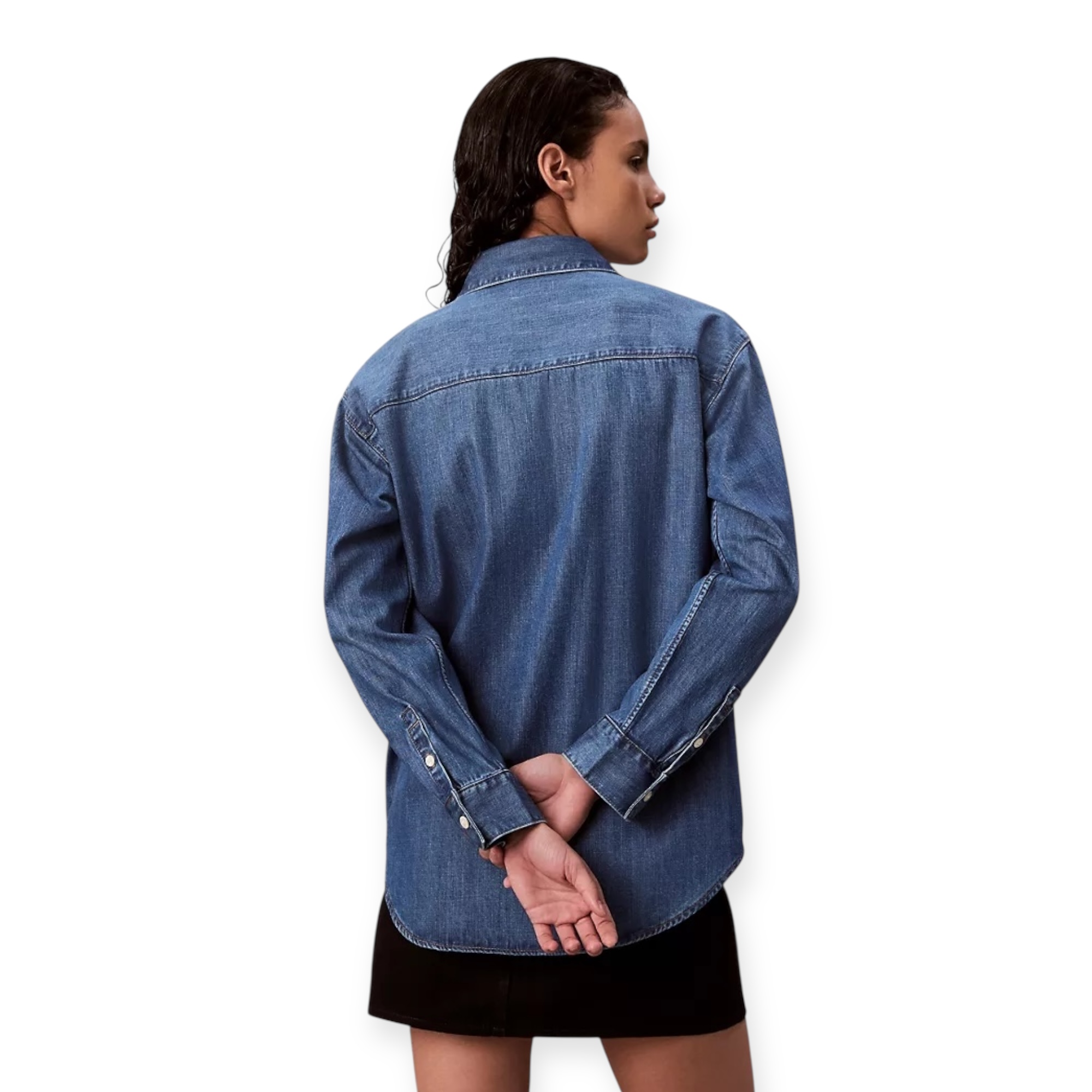 חולצה CALVIN KLEIN OVERSIZED INDIGO SHIRT