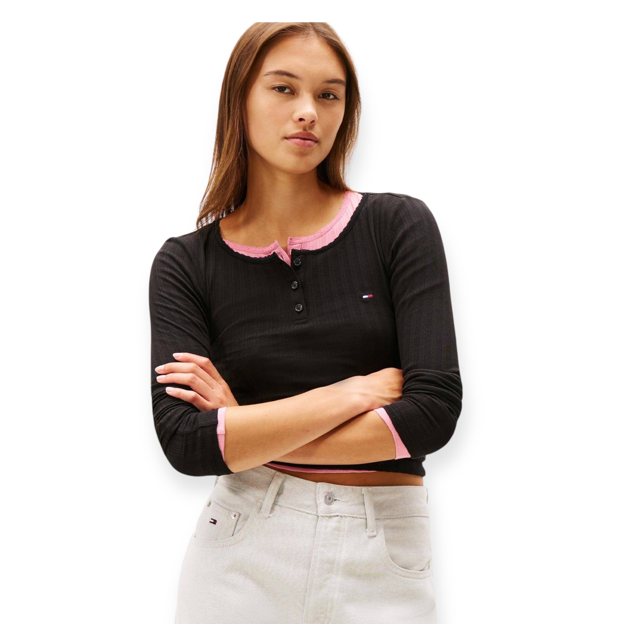 חולצה TOMMY HILFIGER SLIM RIB חולצה TOMMY HILFIGER SLIM RIB