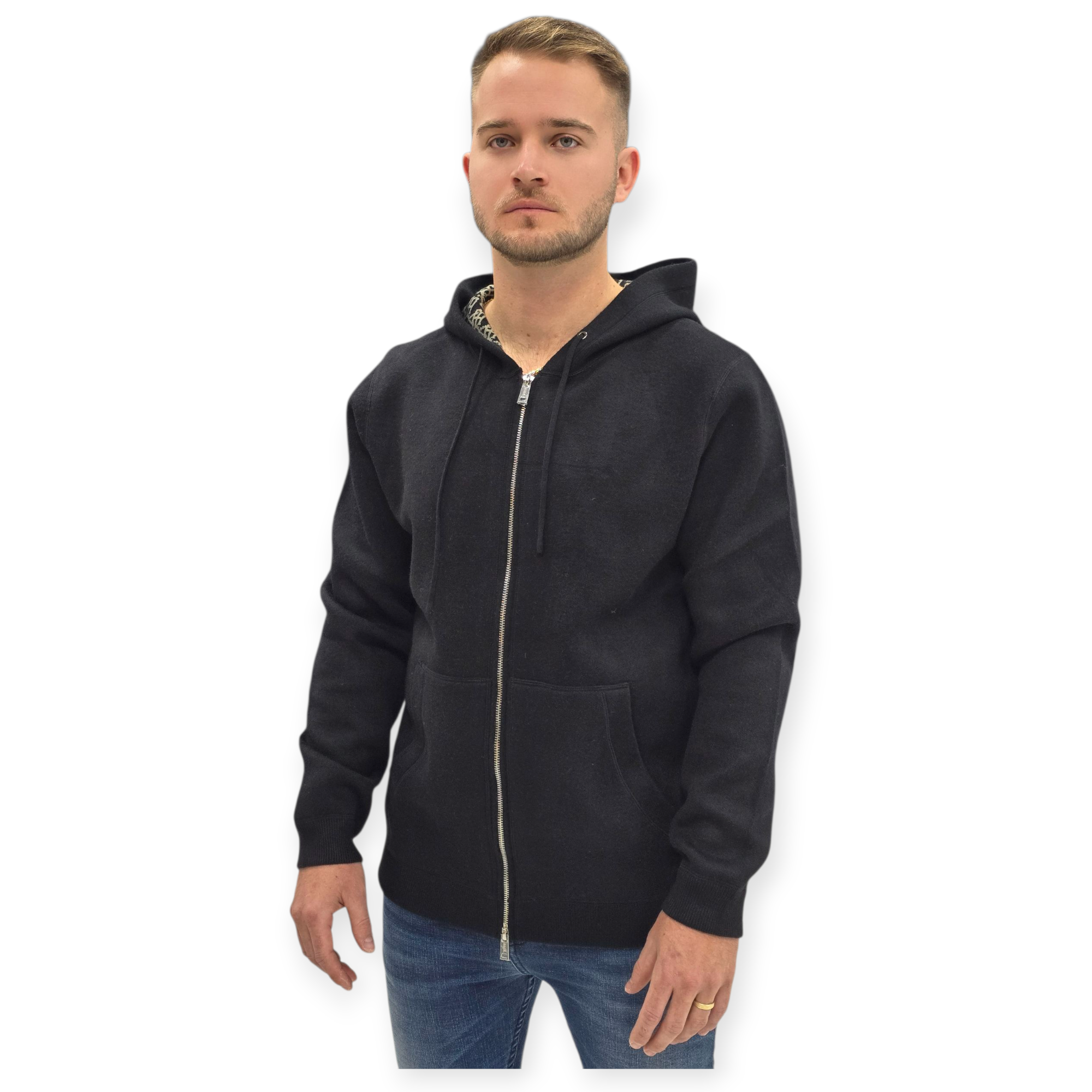 חולצה BALR HOODED FULL ZIP TOP