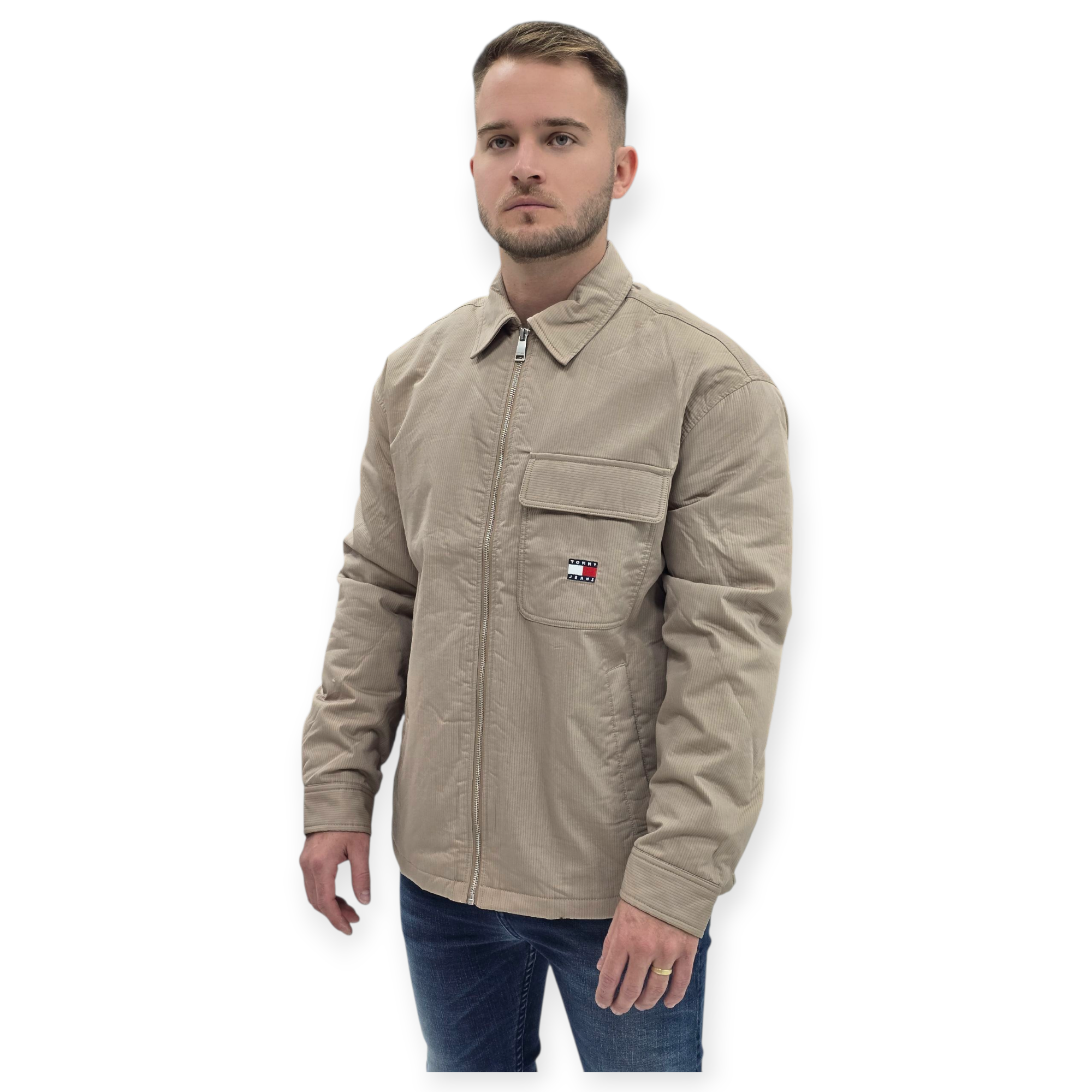 מעיל TOMMY HILFIGER QUILTED PADDED OVERSHIRT