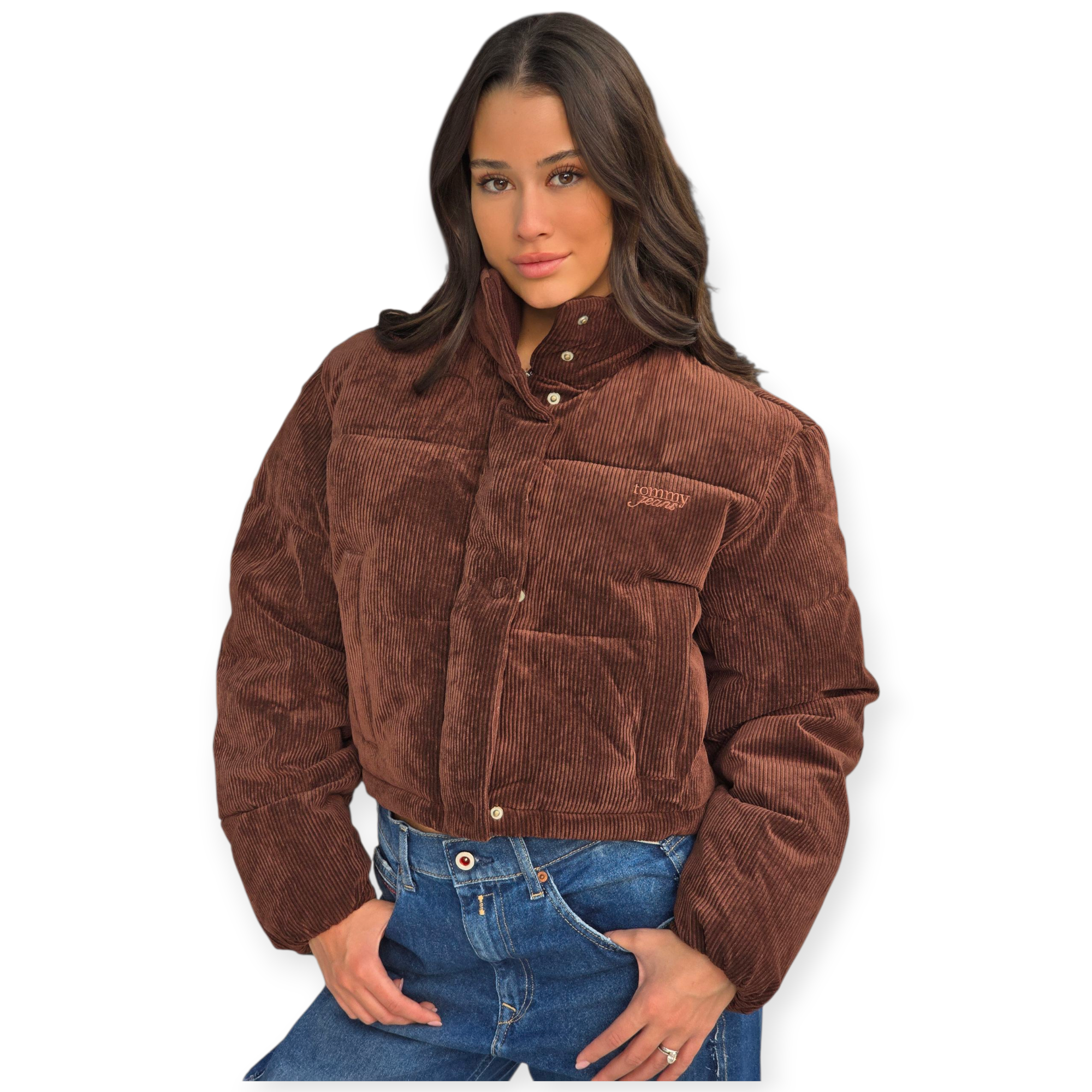 מעיל TOMMY HILFIGER CORD PUFFER JACKET