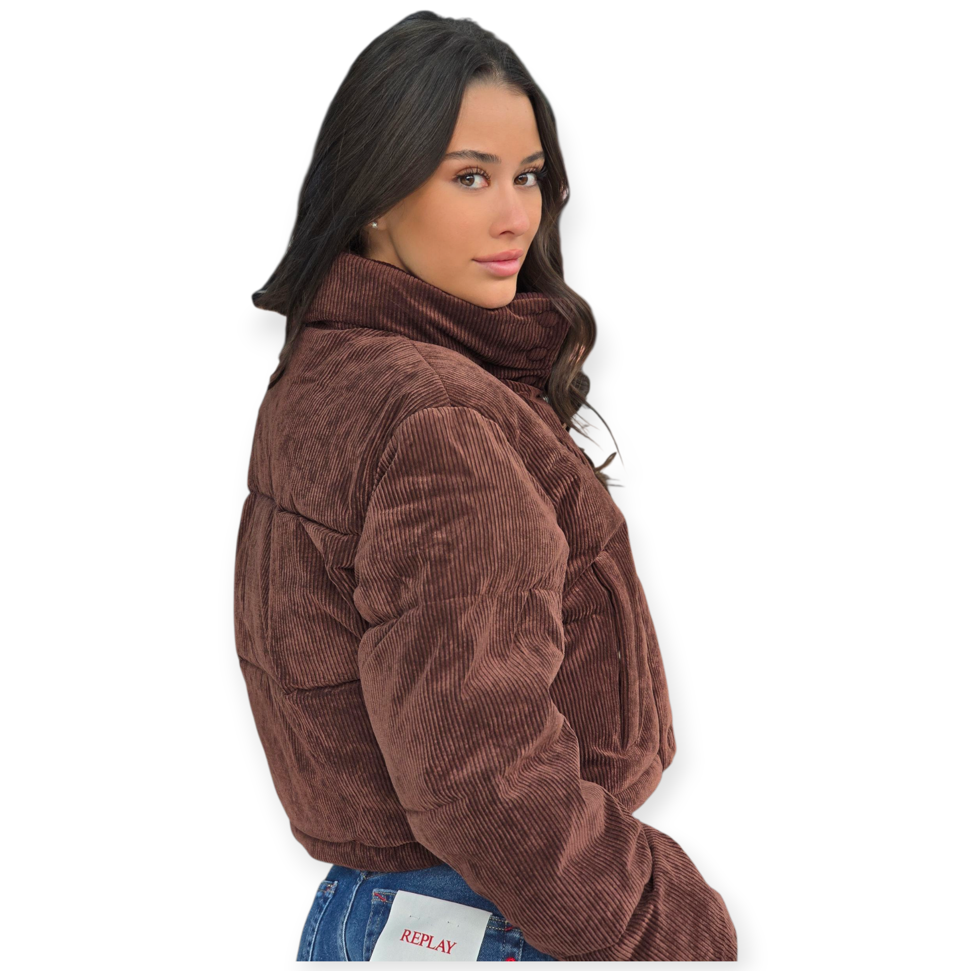 מעיל TOMMY HILFIGER CORD PUFFER JACKET