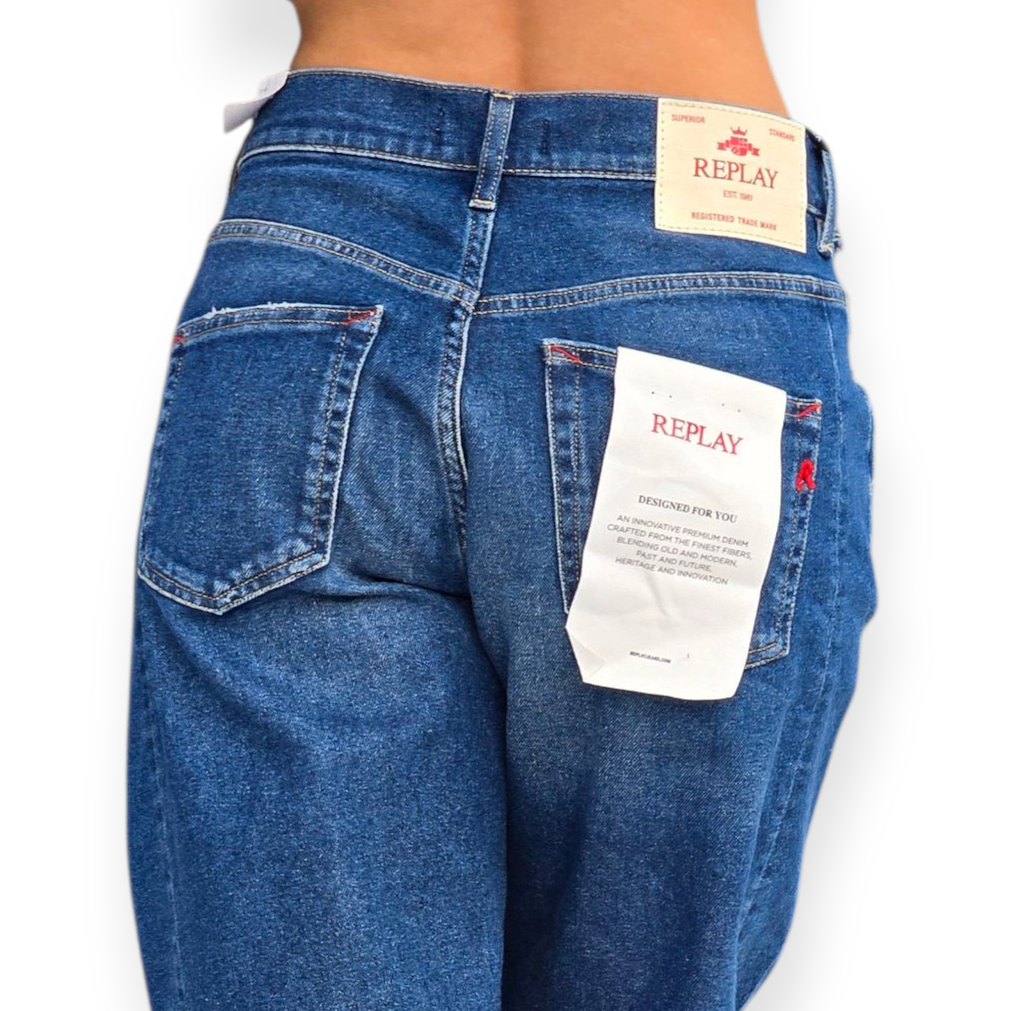 גינס REPLAY PANTALONI NARJA BAGGY גינס REPLAY PANTALONI NARJA BAGGY