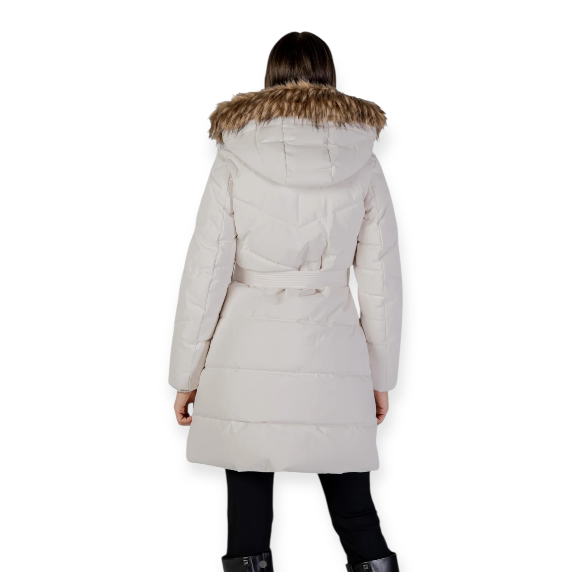 מעיל GUESS FATEMA BELTED PUFFER