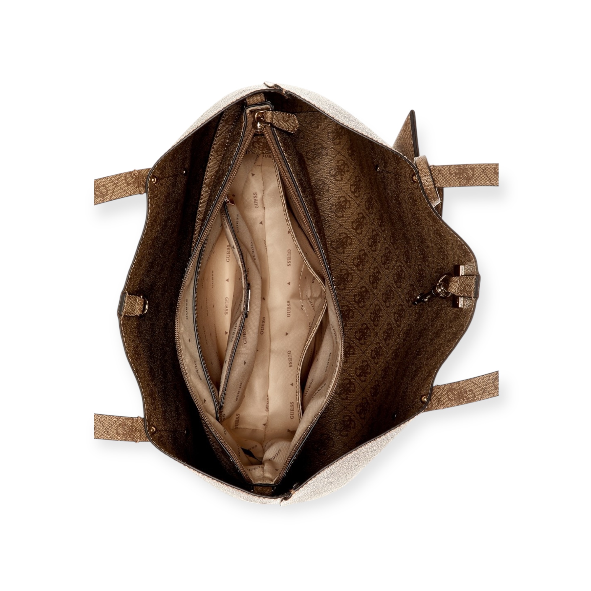 תיק 3חלקים GUESS BRENTON TOTE תיק 3חלקים GUESS BRENTON TOTE