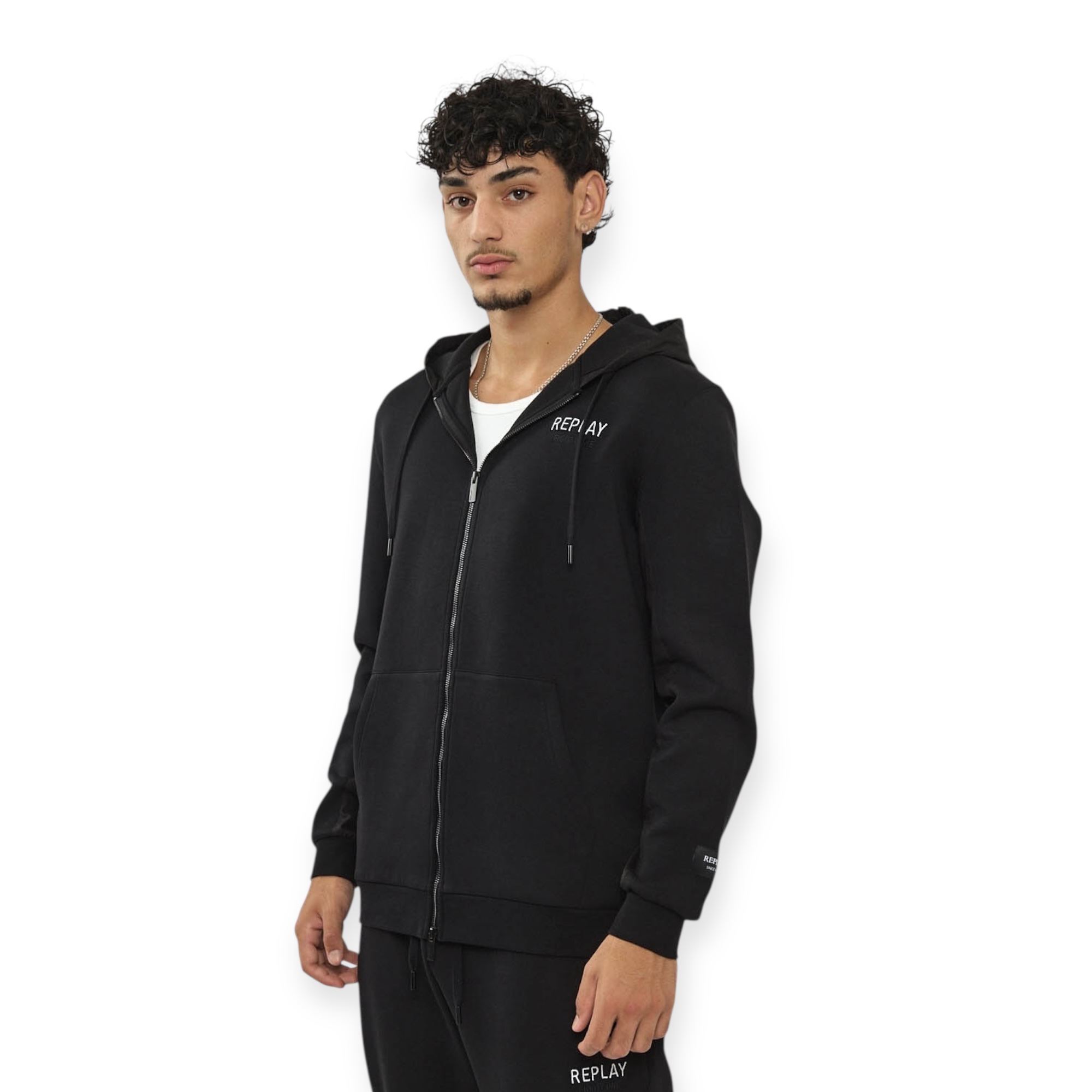 חליפה REPLAY INTERLOCK ZIPPED HOODED SET
