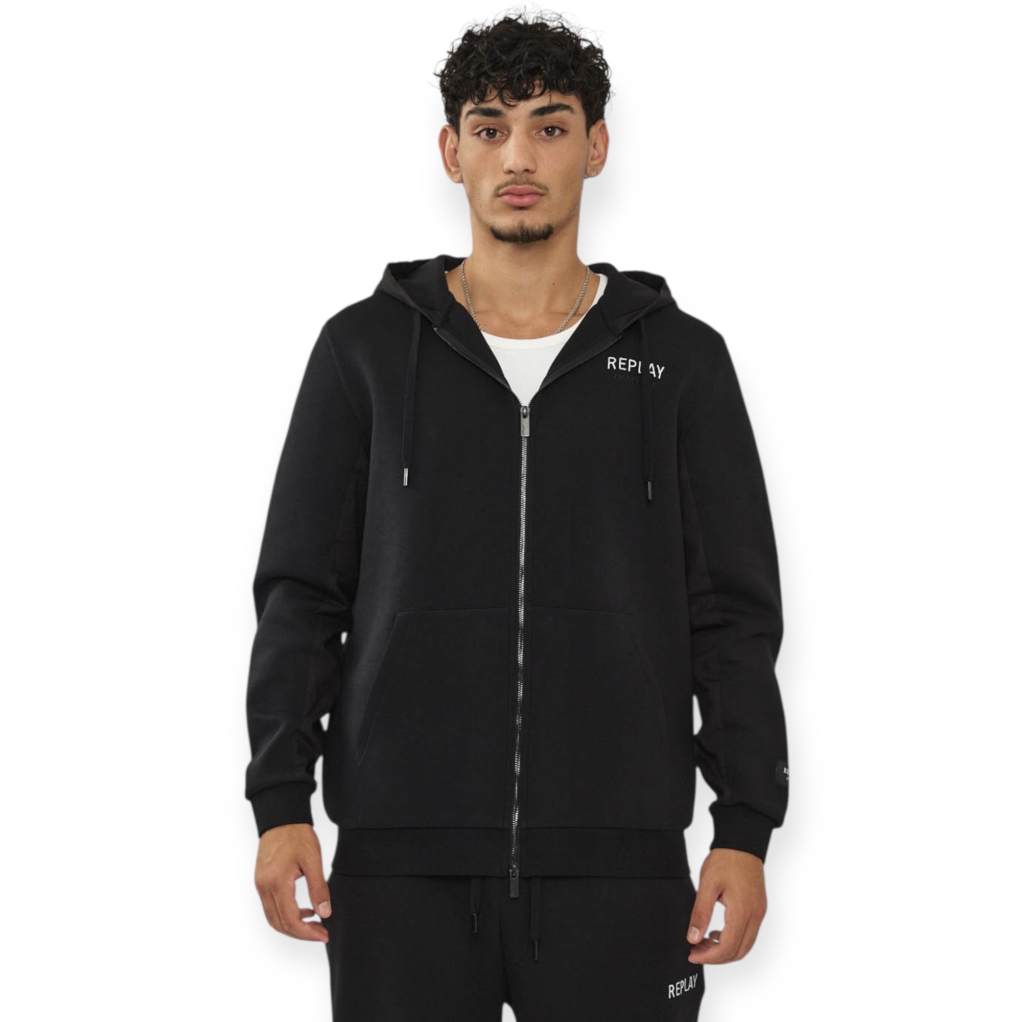 חליפה REPLAY INTERLOCK ZIPPED HOODED SET