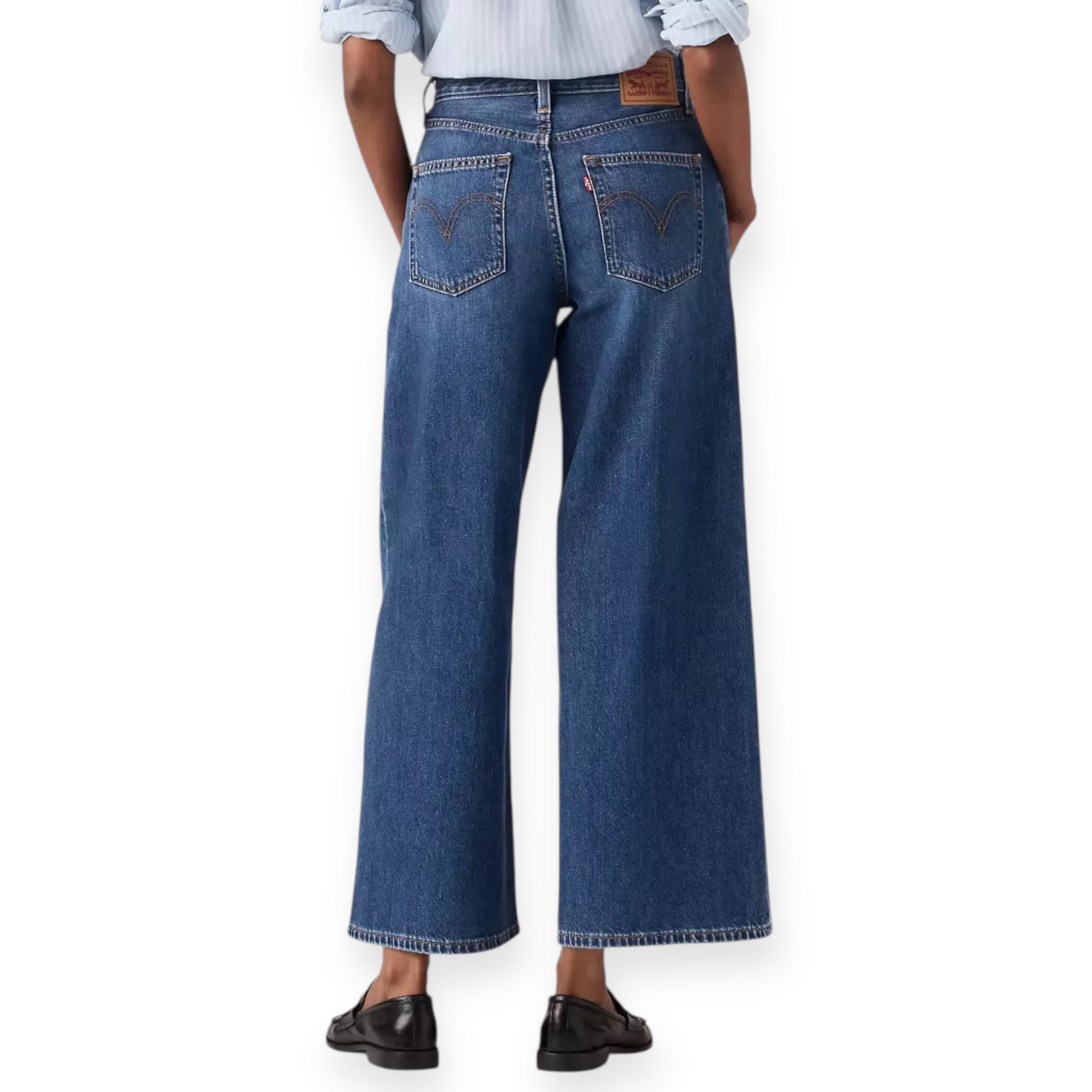 גינס LEVIS MIDDY WIDE LEG ANKLE JEANS