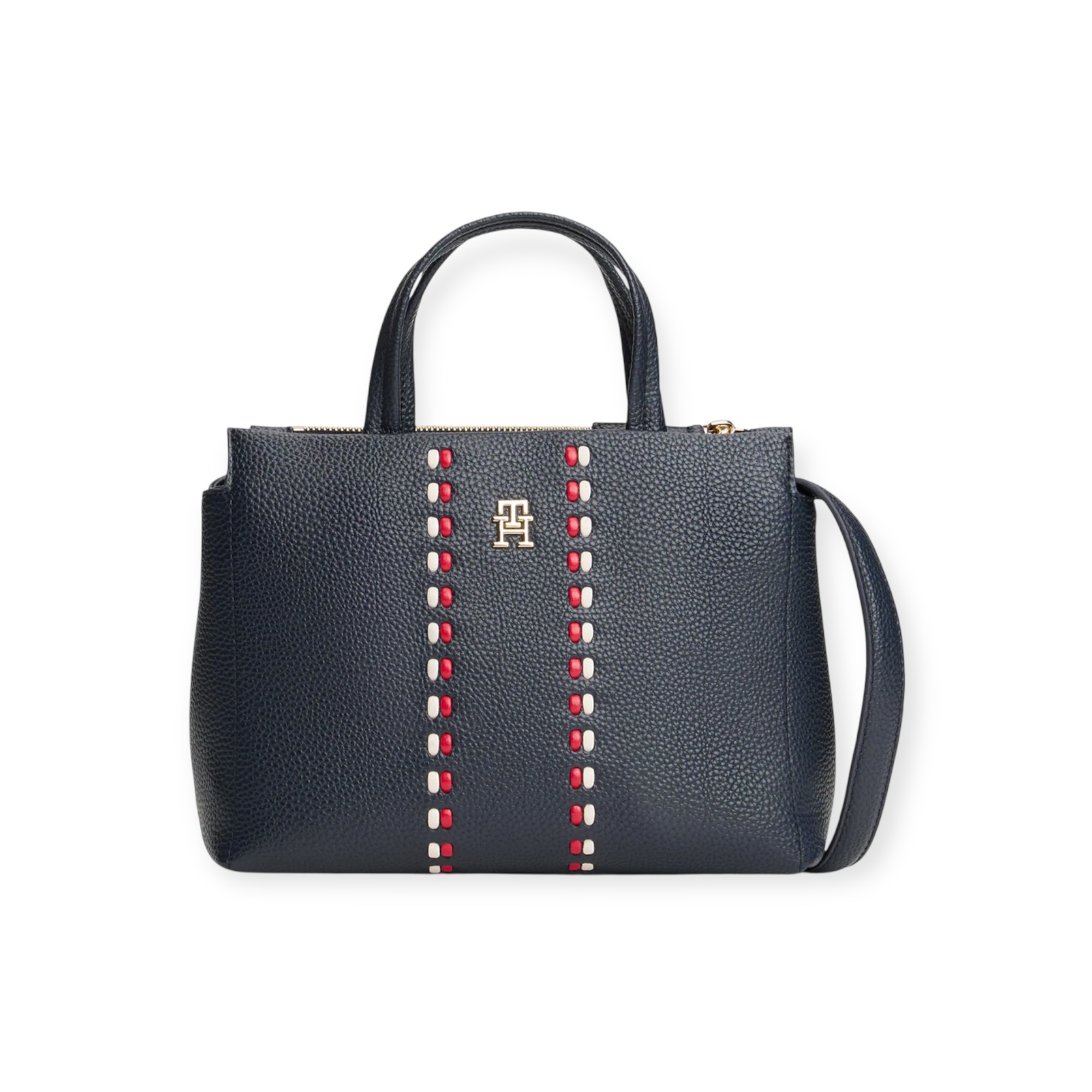 תיק כחול TOMMY HILFIGER MINI SATCHEL תיק כחול TOMMY HILFIGER MINI SATCHEL