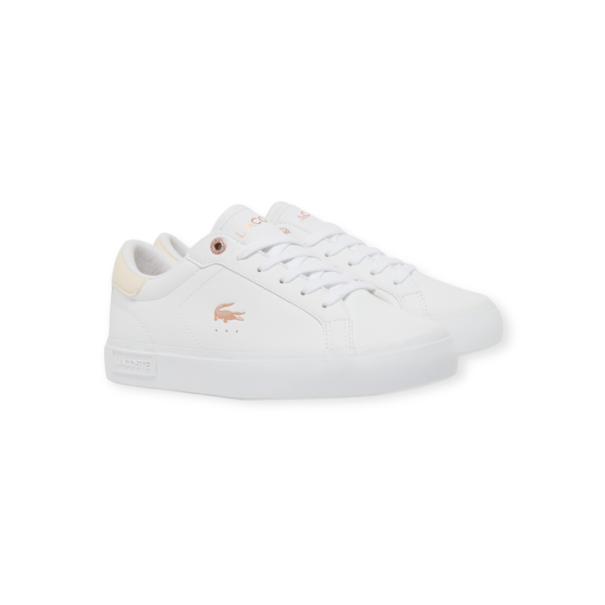 נעלי נוער LACOSTE POWERCOURT SNEAKERS 36-39 נעלי נוער LACOSTE POWERCOURT SNEAKERS 36-39