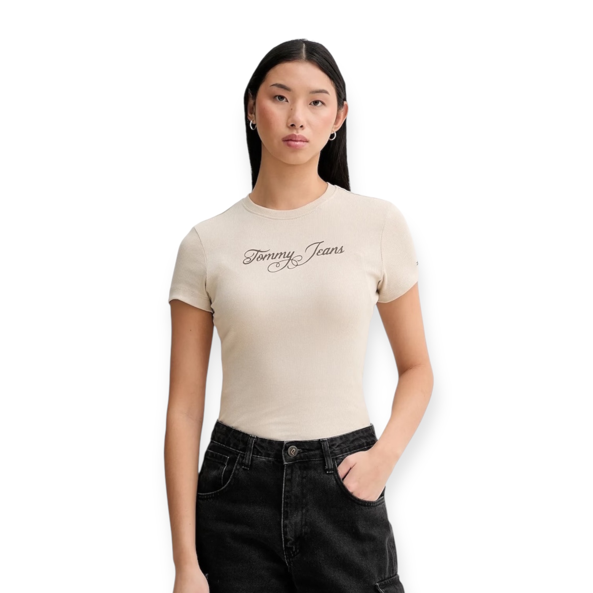 חולצה TOMMY HILFIGER SLIM RIB TEE