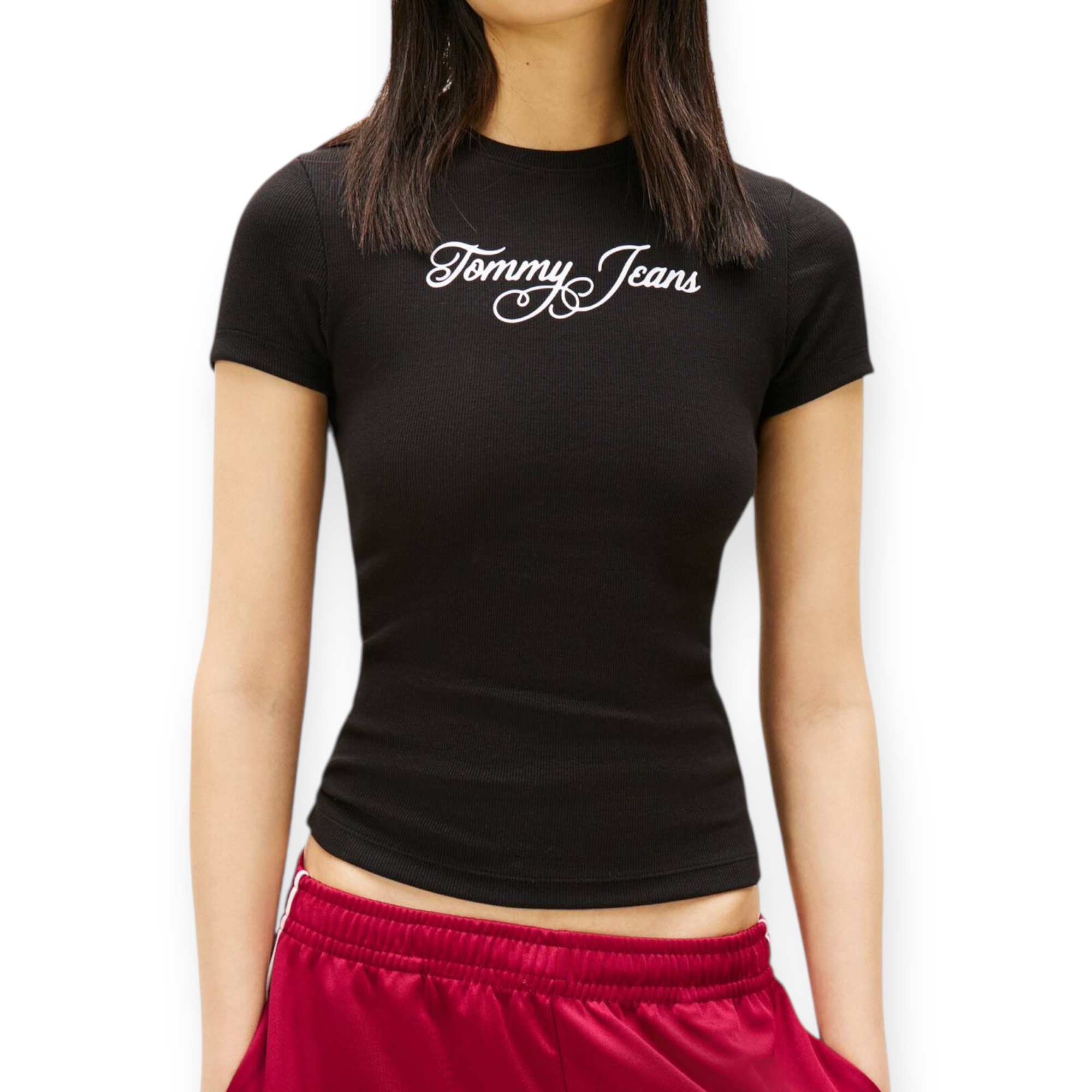 חולצה TOMMY HILFIGER SLIM RIB TEE