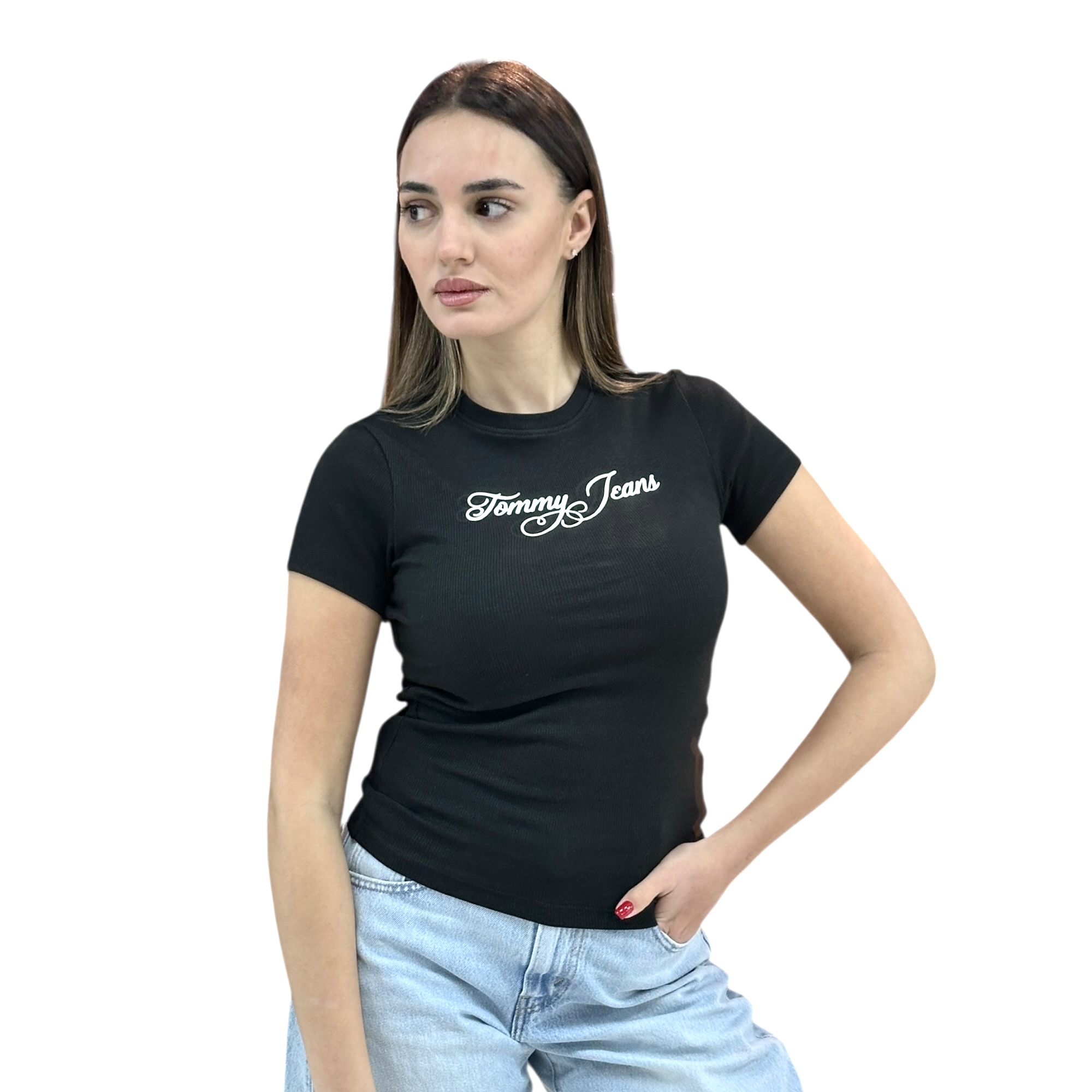 חולצה TOMMY HILFIGER SLIM RIB TEE