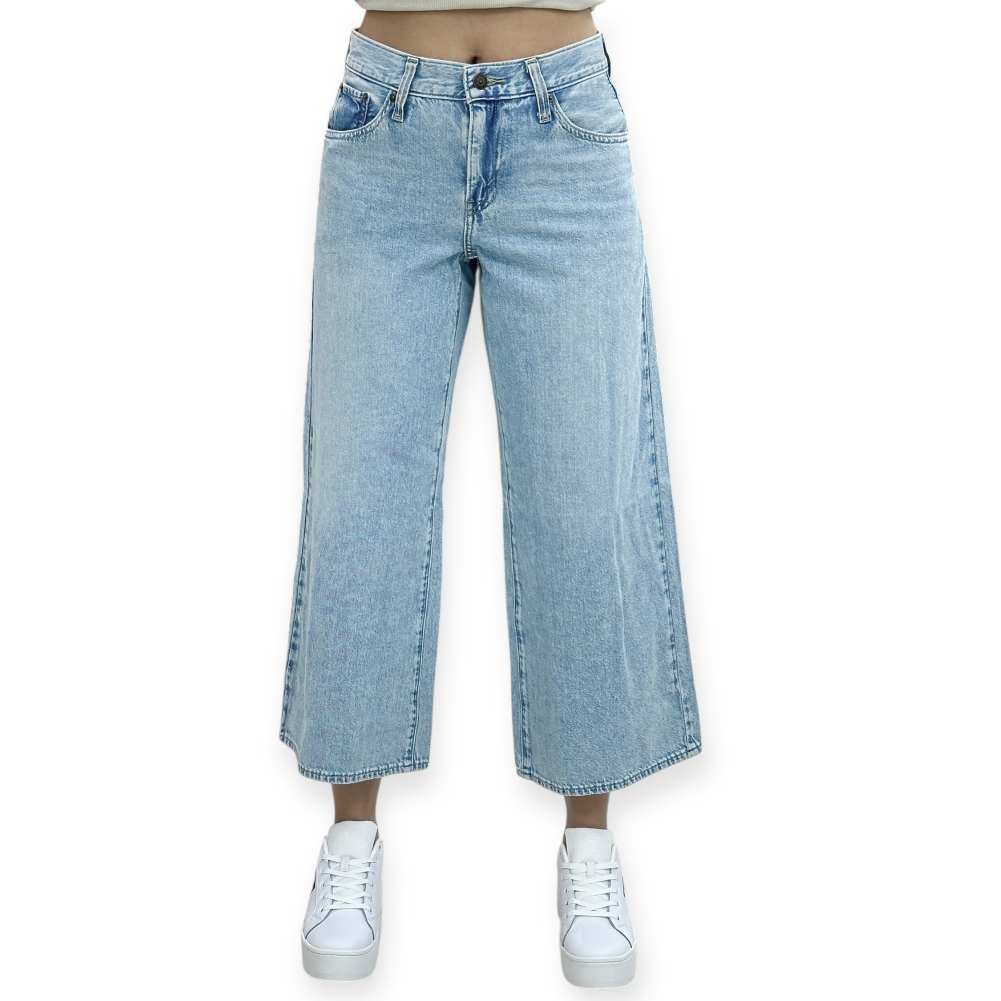 גינס LEVIS MIDDY WIDE LEG ANKLE JEANS