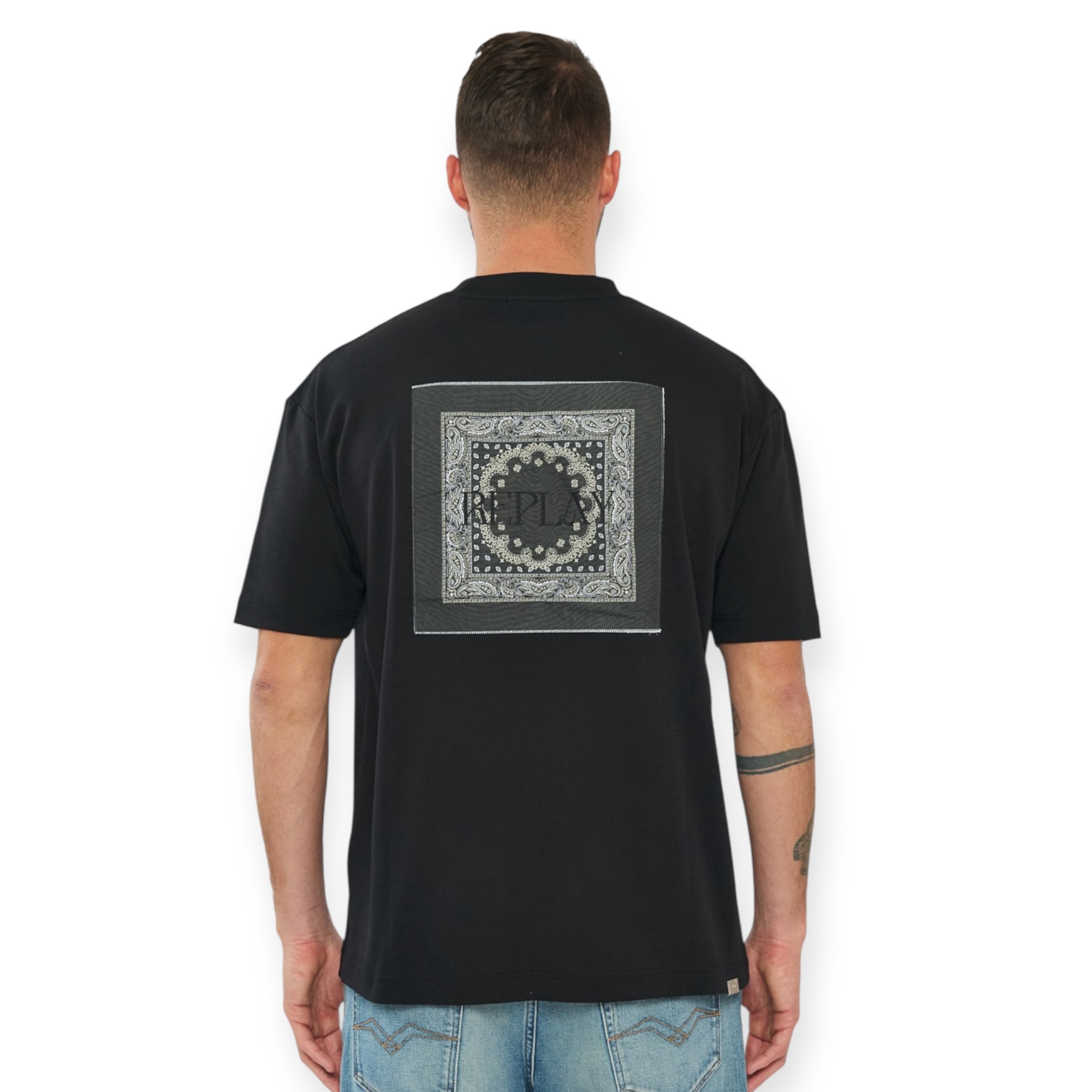 חולצה גברים REPLAY AMMONIA OS SS SHIRT