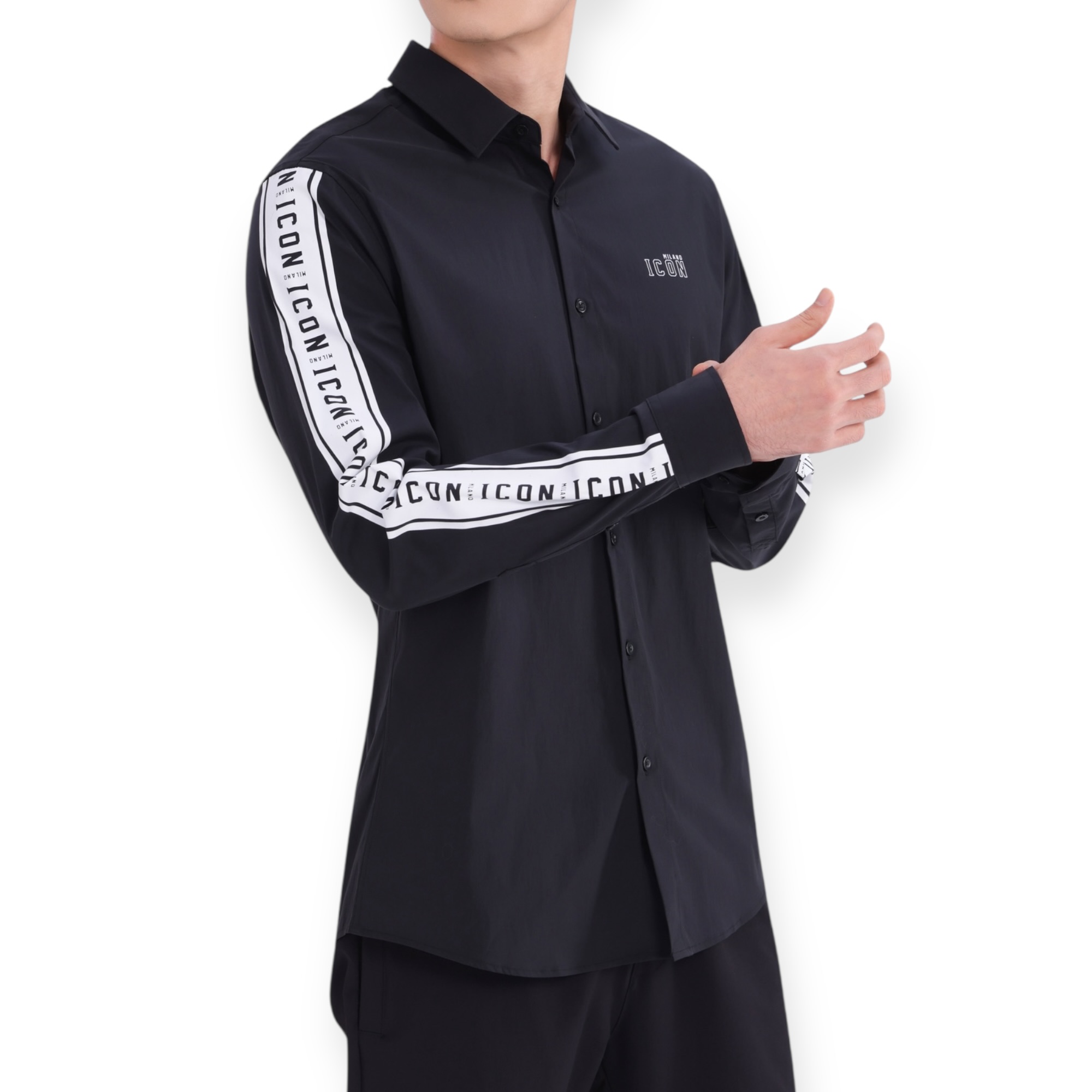 חולצה מכופתרת גברים ICON MILANO SS SHIRT