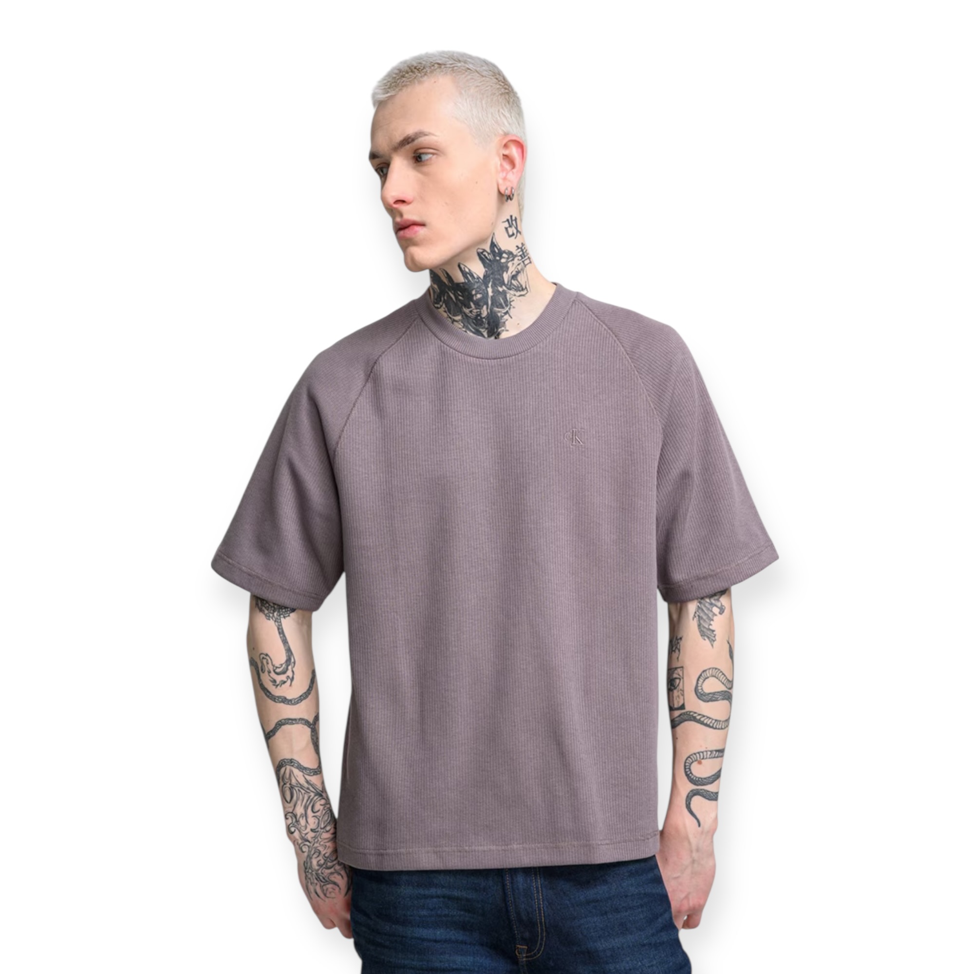 חולצה CALVIN KLEIN COZY RIB REALAXED TEE