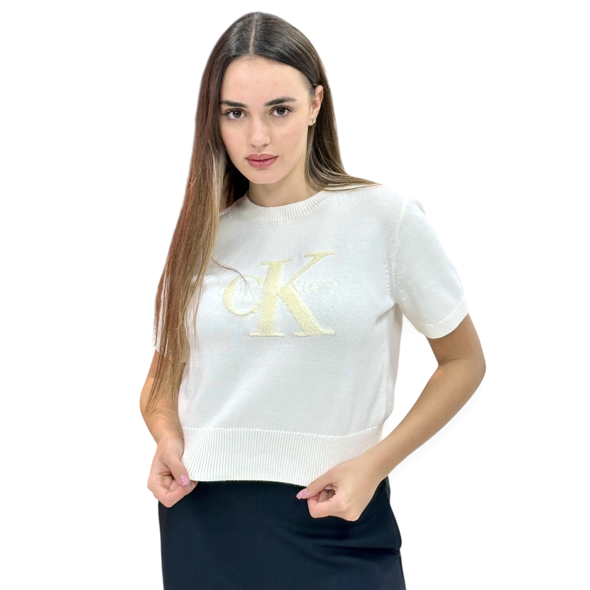 סריג CALVIN KLEIN CHUNKY GRAPHIC VEST