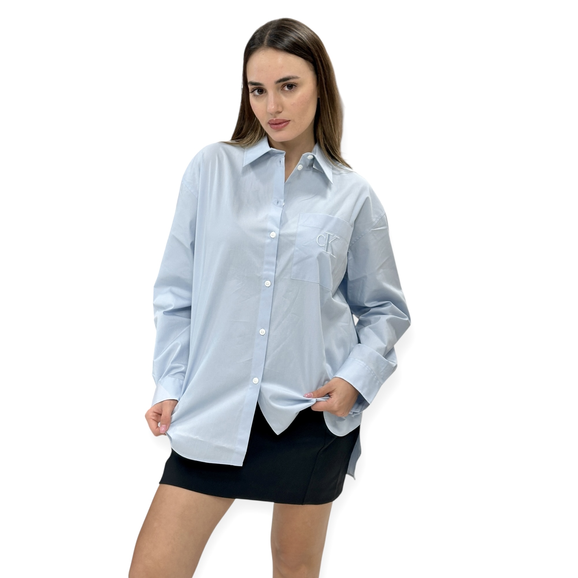 חולצה CALVIN KLEIN POPLIN REALAXED SHIRT