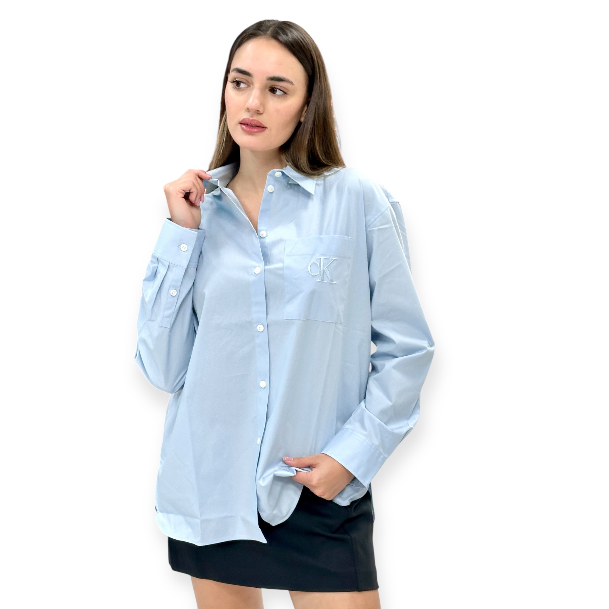 חולצה CALVIN KLEIN POPLIN REALAXED SHIRT