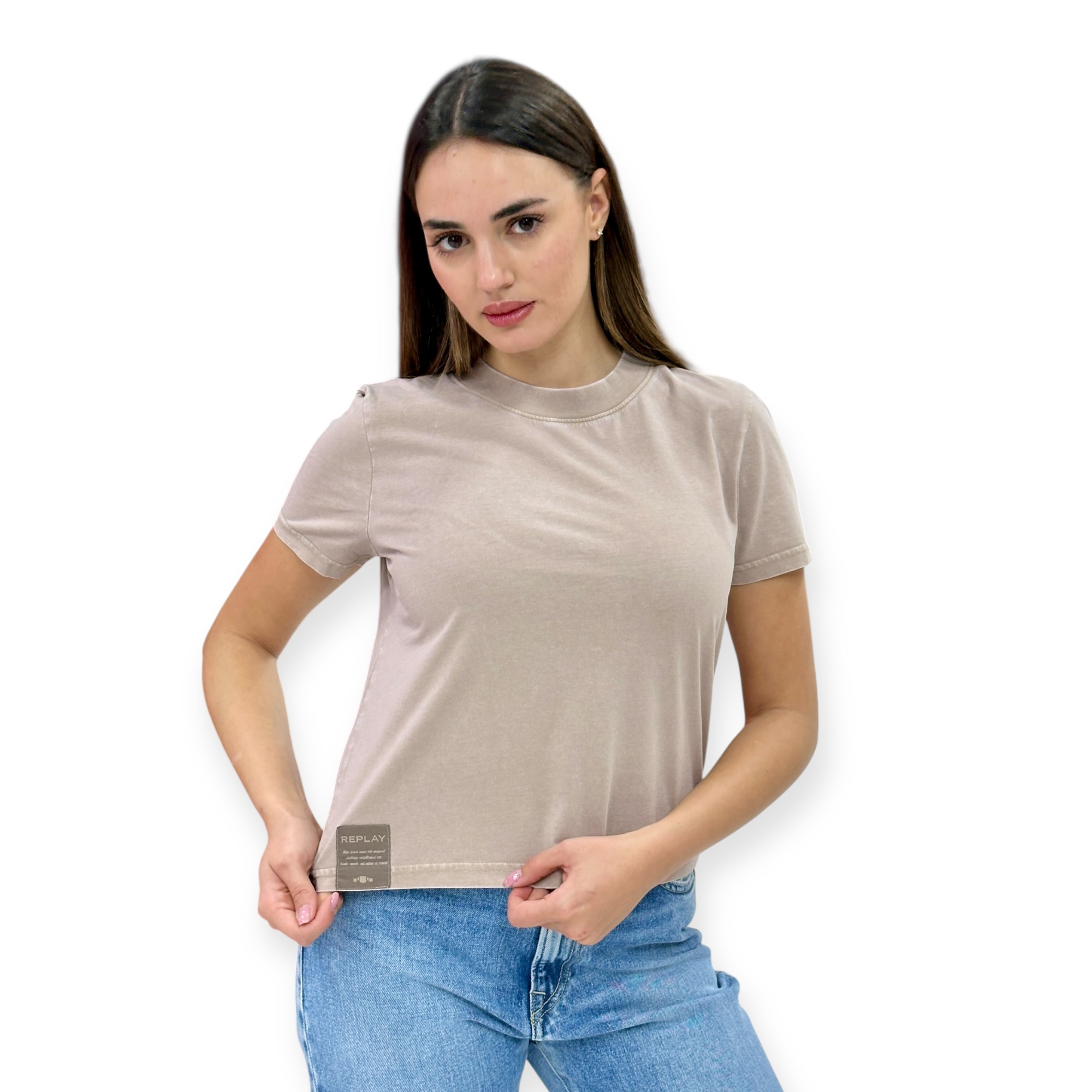 חולצה נשים REPLAY SS SHIRT