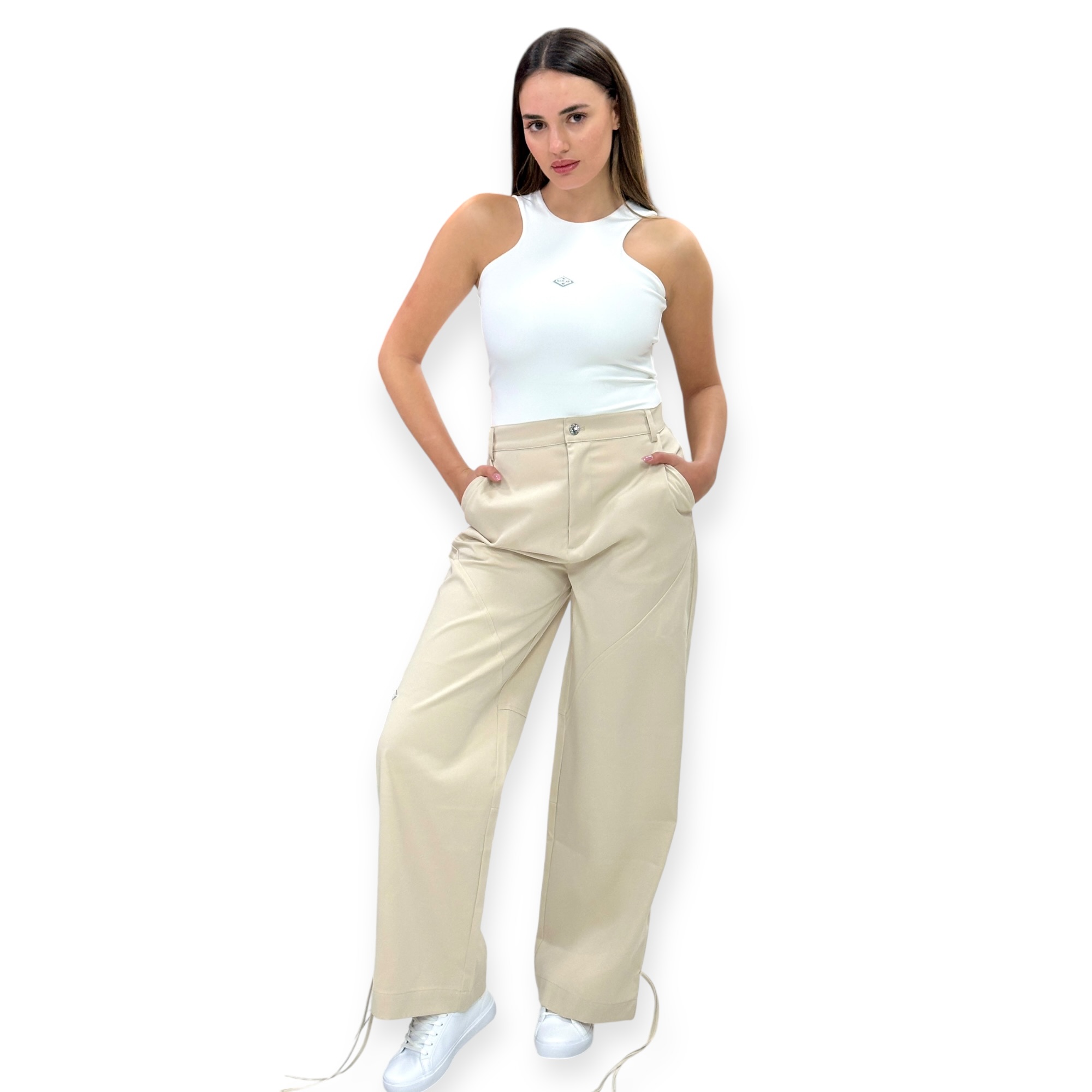 בגד גוף נשים REPLAY WOVEN BODYSUIT