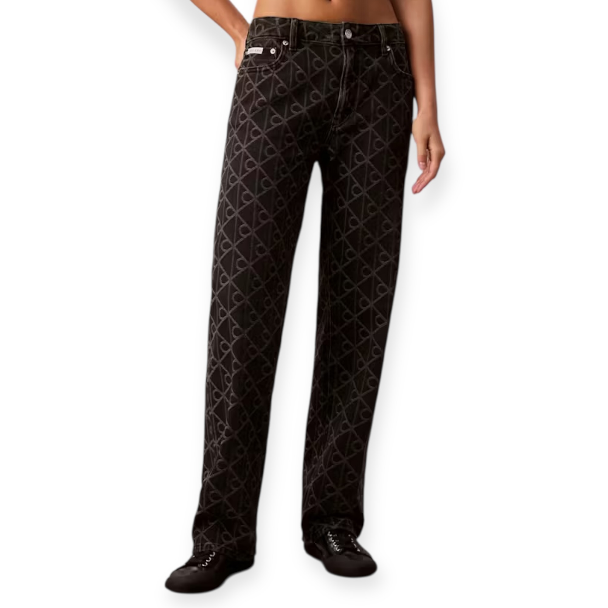 גינס  CLVIN KLEIN SIGNATURE STRAIGHT JEANS