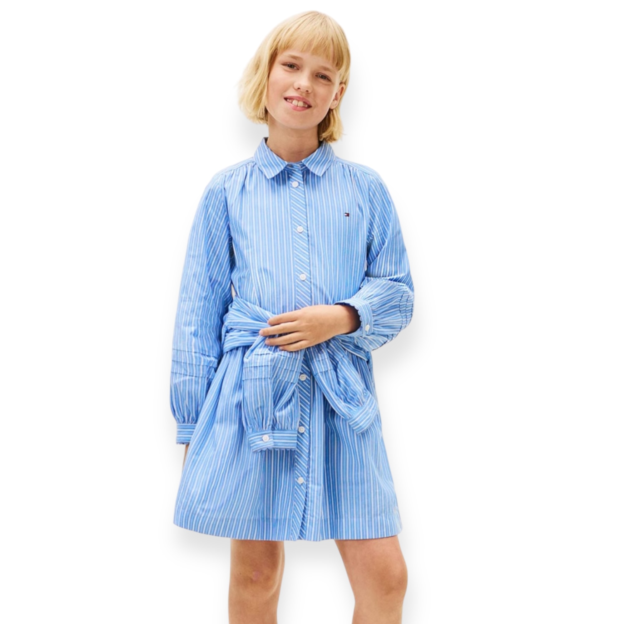 שמלה 8-16 TOMMY HILFIGER SHIRT DRESS