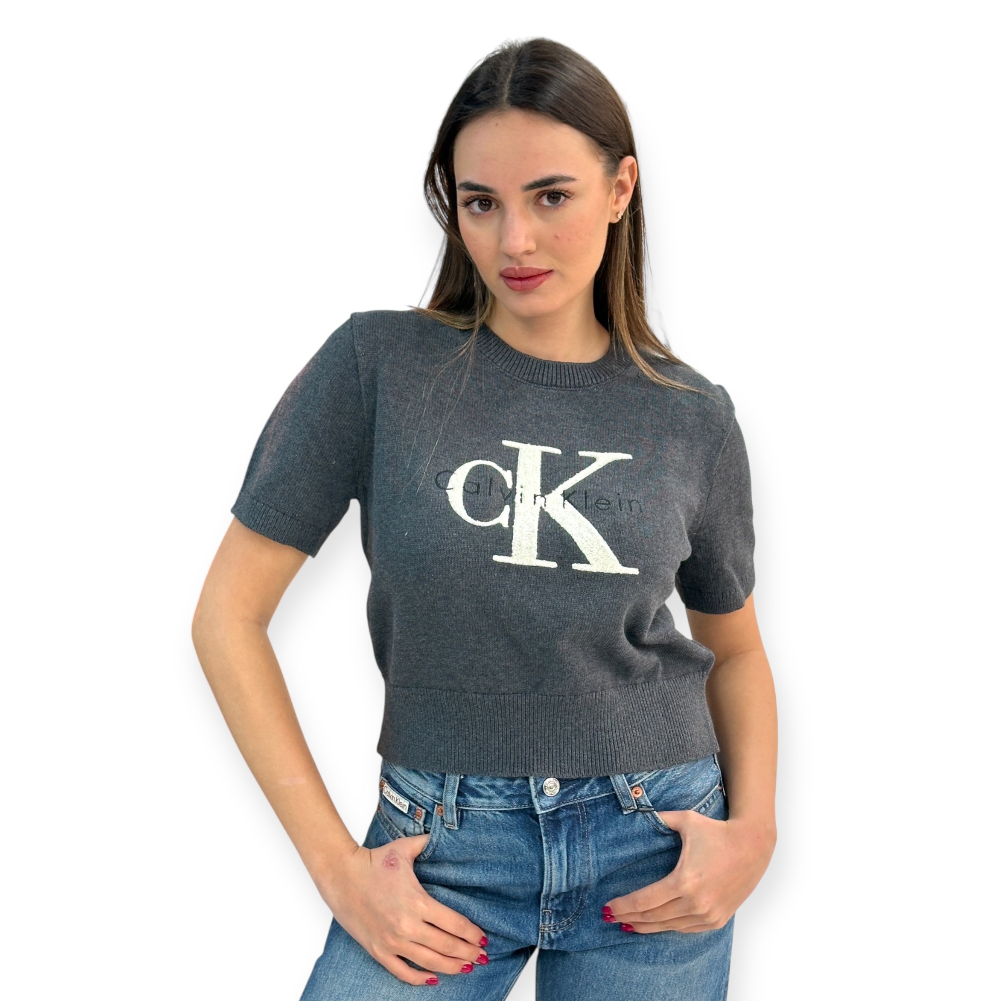 סריג CALVIN KLEIN CHUNKY GRAPHIC VEST