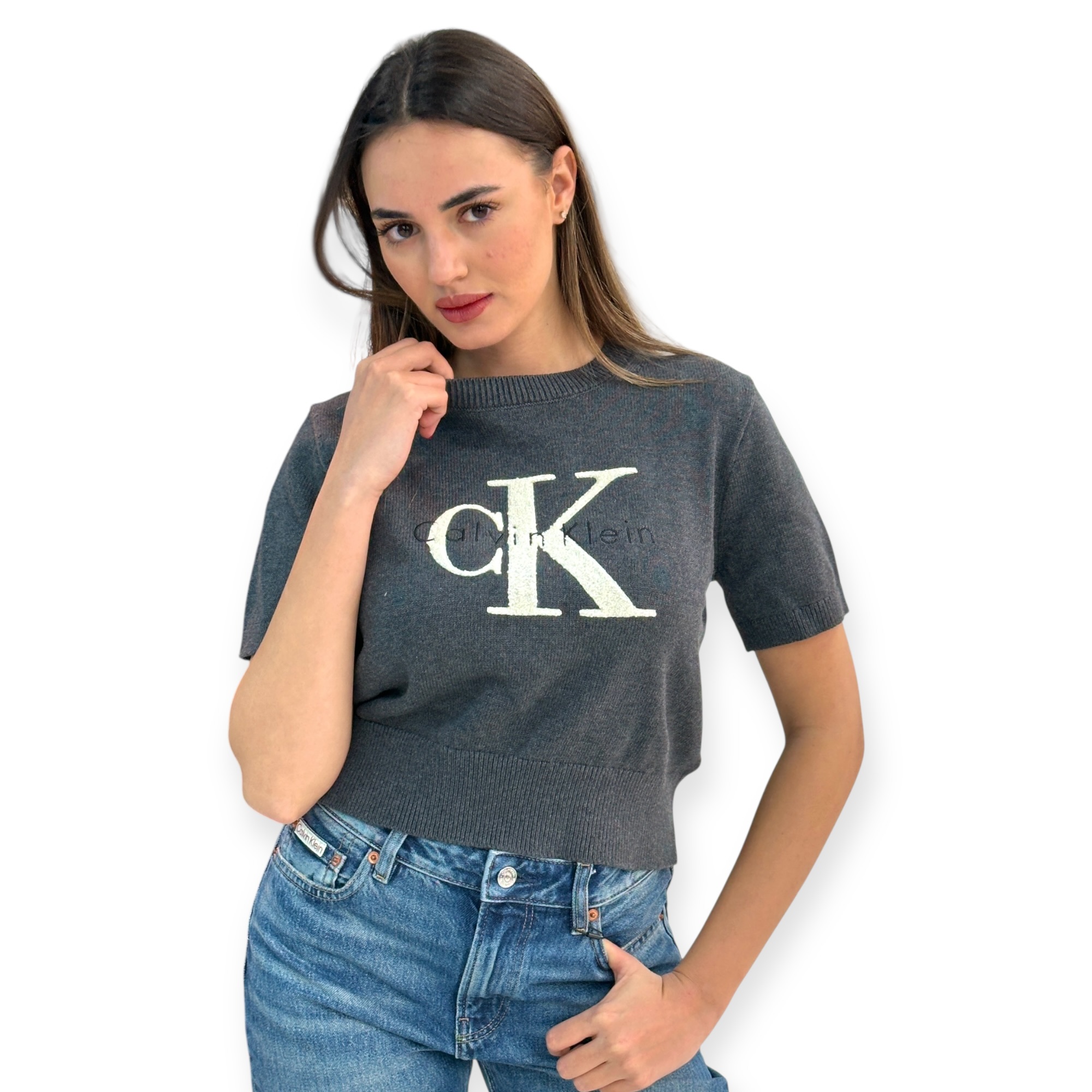 סריג CALVIN KLEIN CHUNKY GRAPHIC VEST