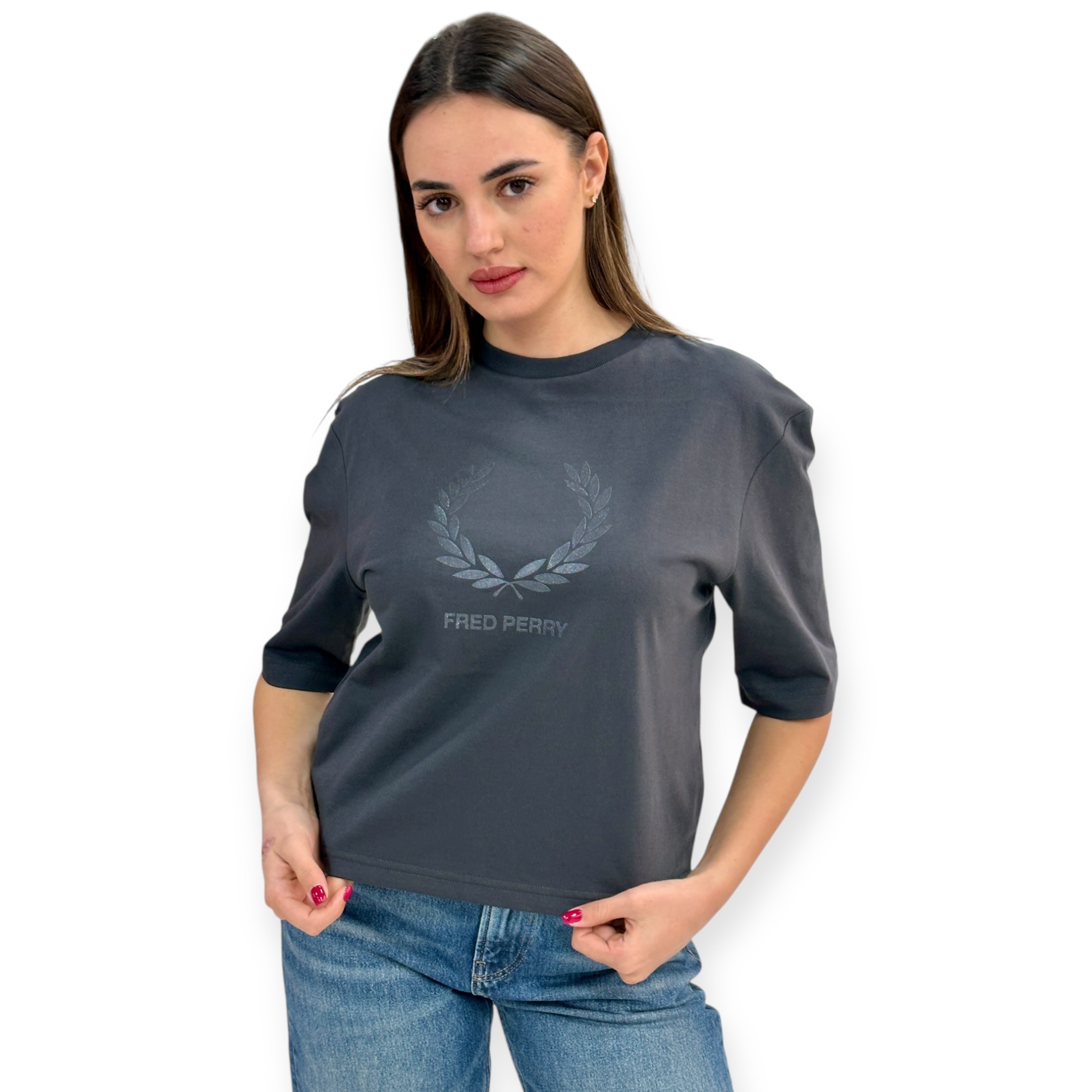 חולצה FRED PERRY GLITTER PRINT TEE