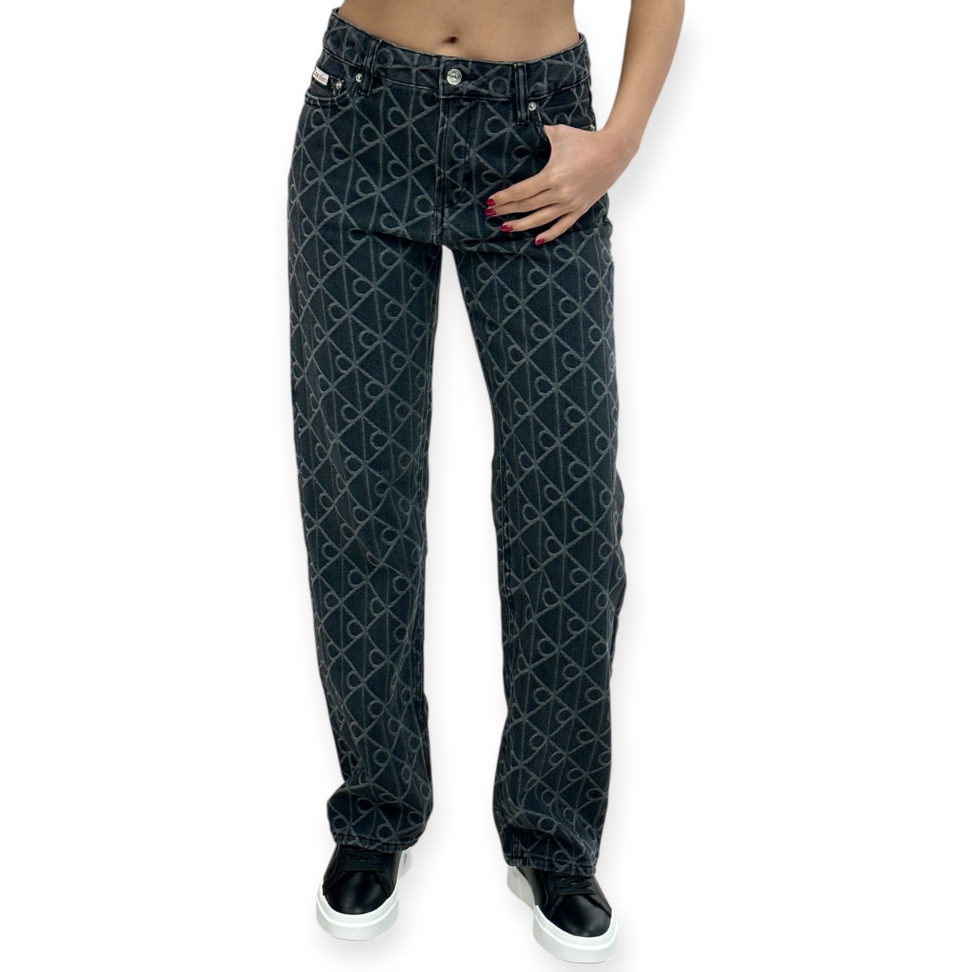 גינס  CLVIN KLEIN SIGNATURE STRAIGHT JEANS