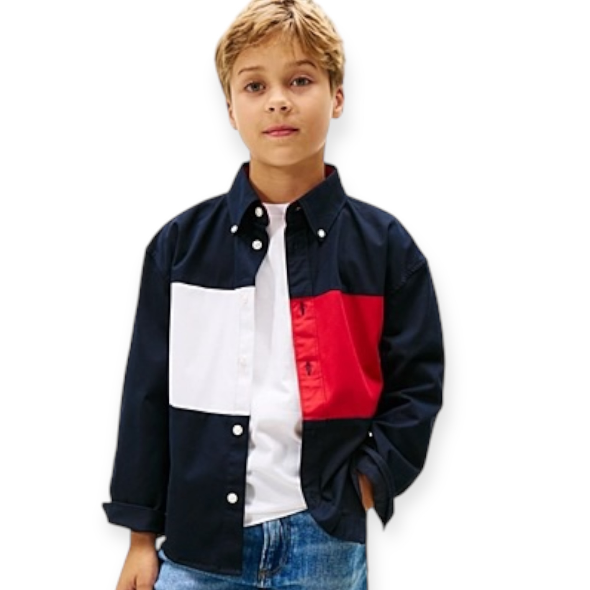 חולצה TOMMY HILFIGER FLAG SHIRT 9M-7