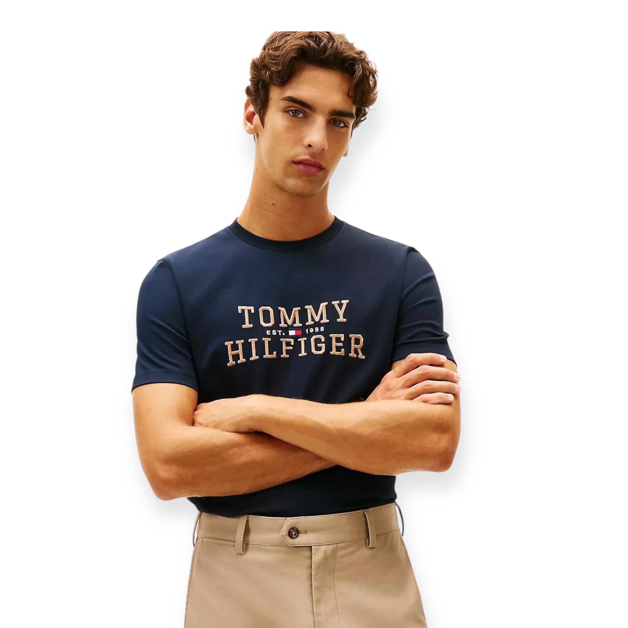 חולצה TOMMY HILFIGER ICON INTERLOCK TEE