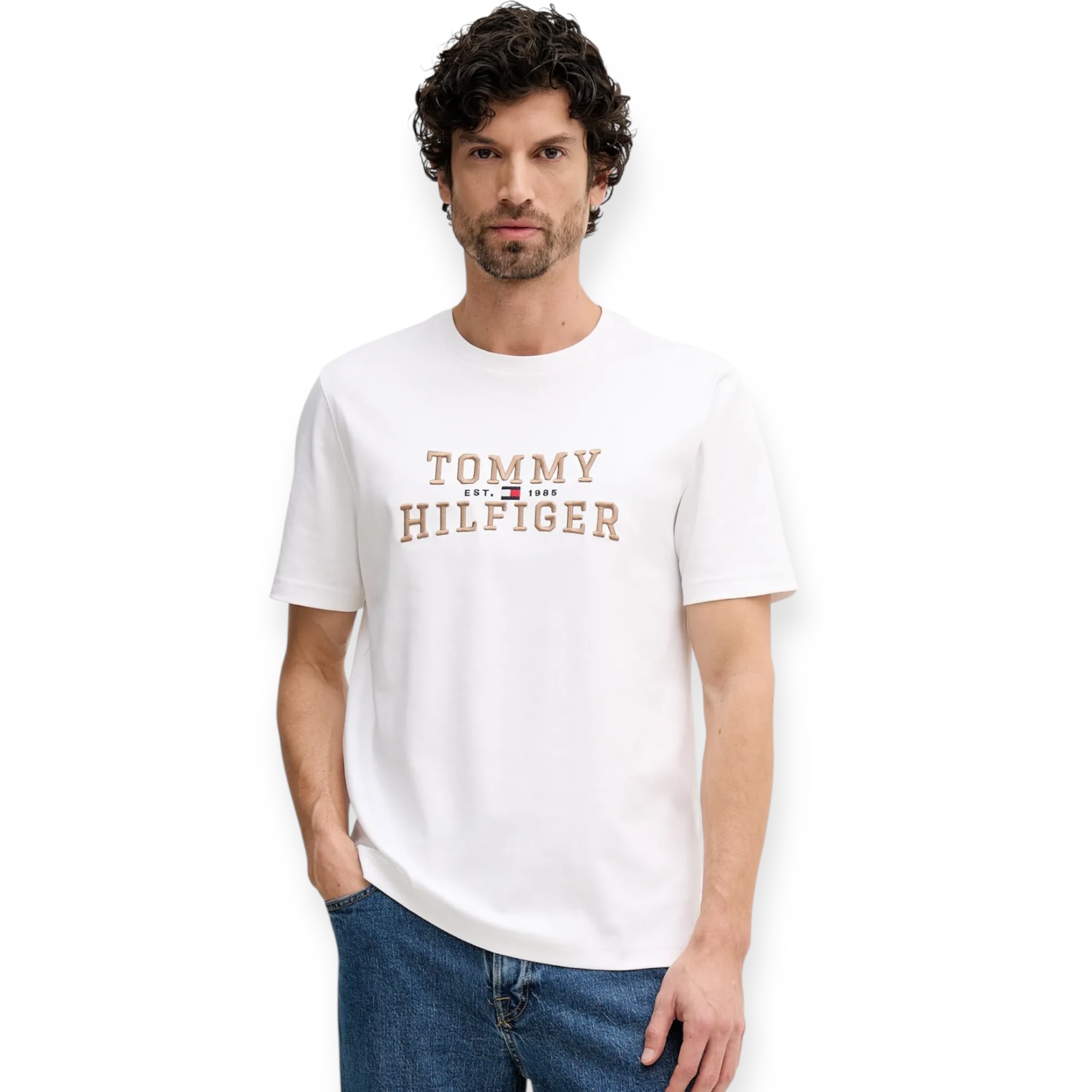 חולצה TOMMY HILFIGER ICON INTERLOCK TEE