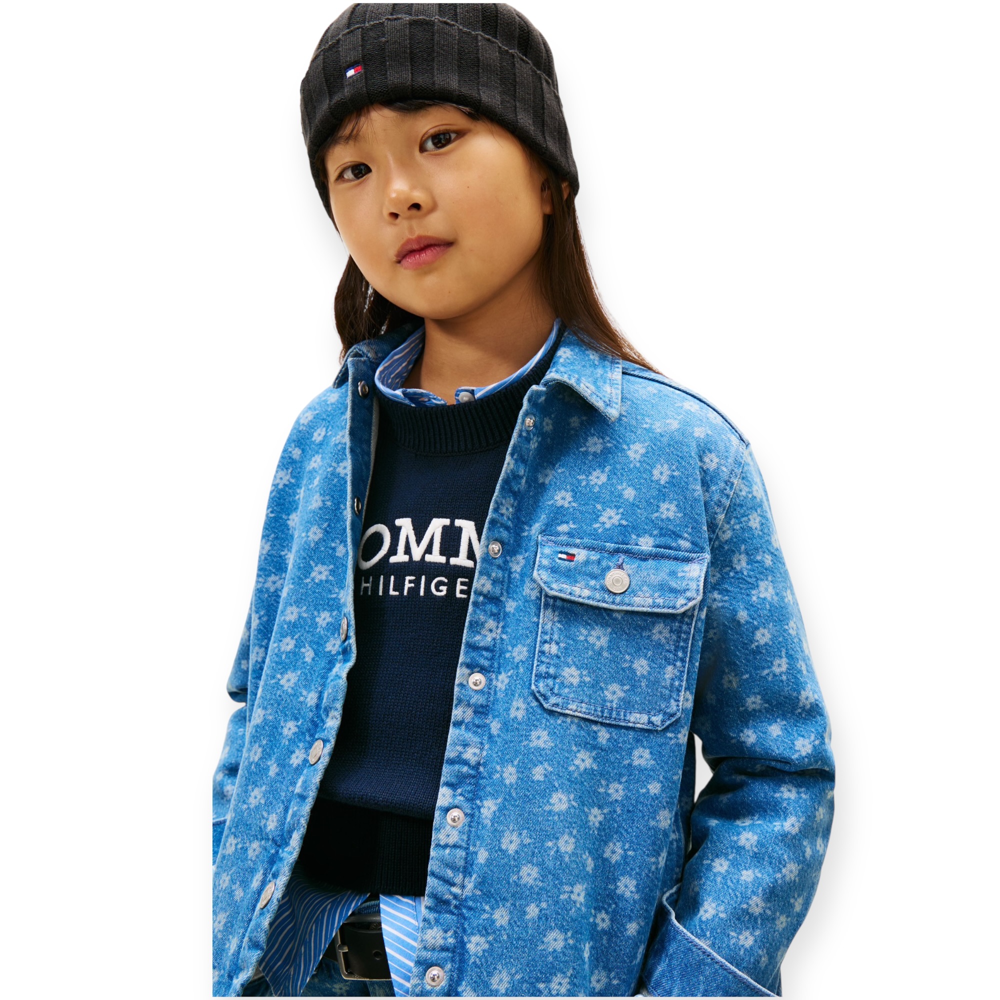 זקט גינס 8-16 TOMMY HILFIGER DRNIM OVERSHIRT