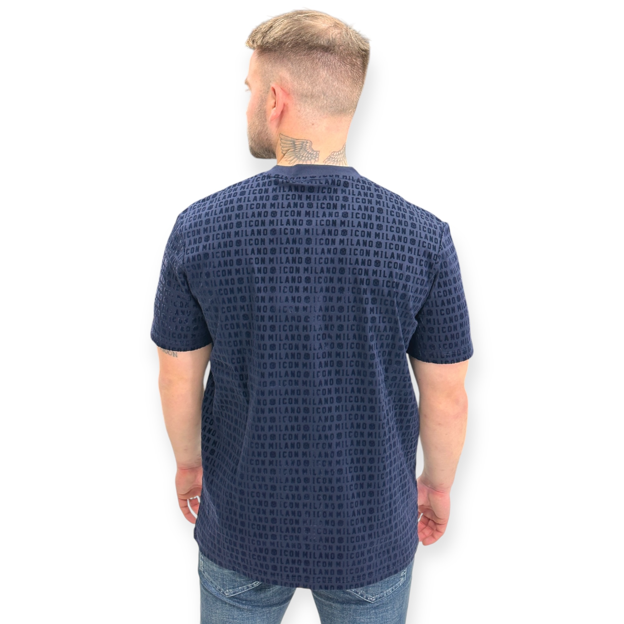 חולצה גברים כחול ICON MILANO SS SHIRT