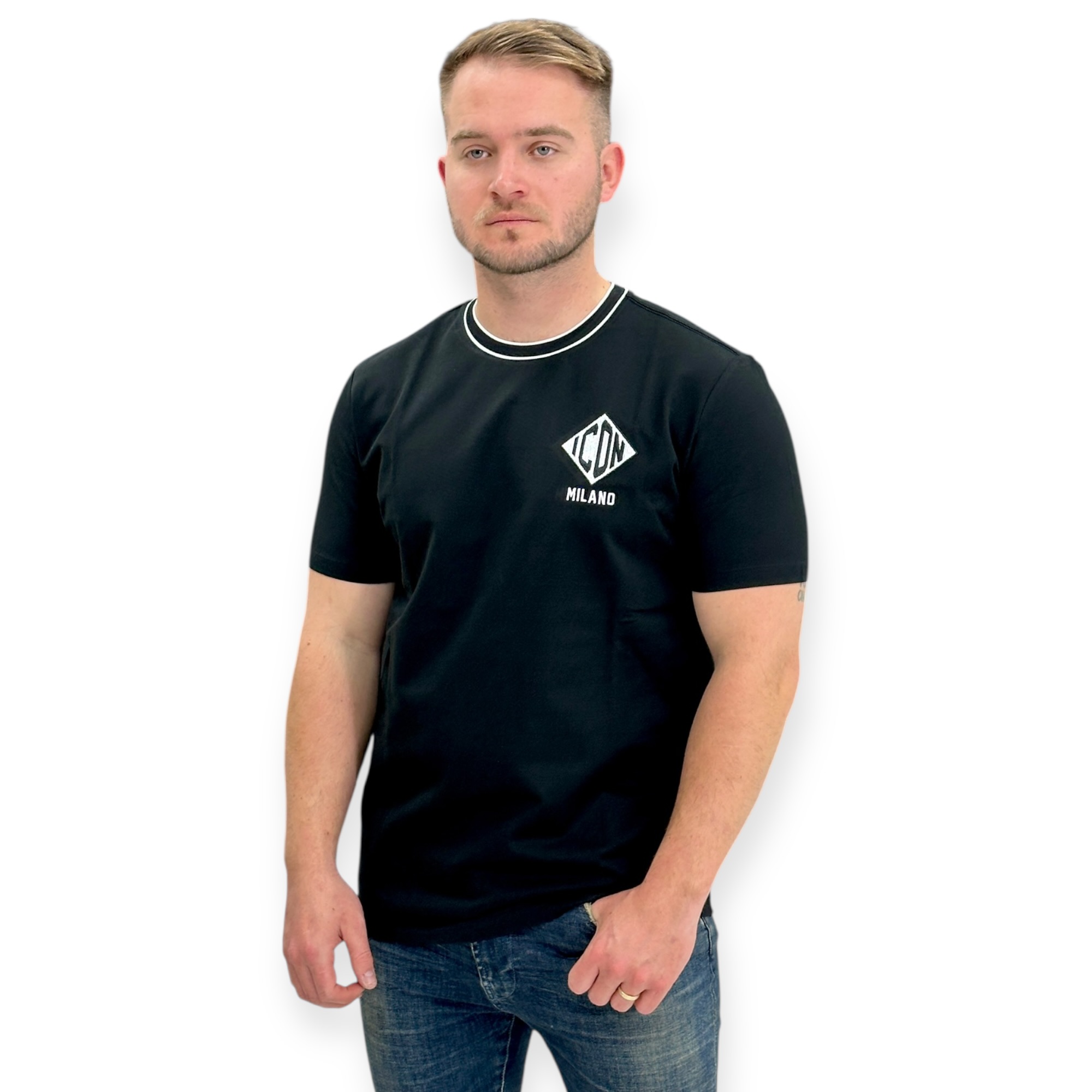 חולצה גברים ICON MILANO SS SHIRT חולצה גברים ICON MILANO SS SHIRT