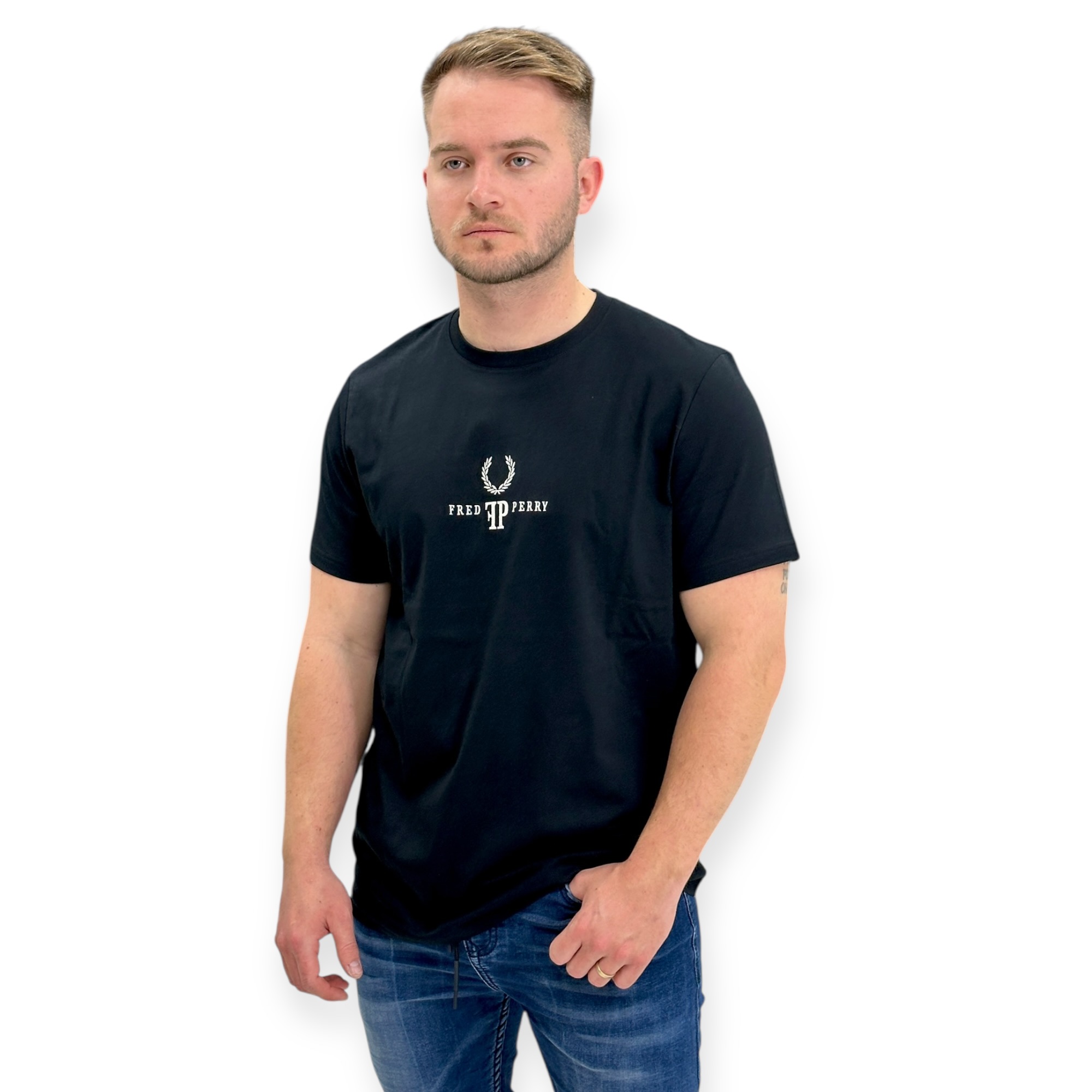 חולצה FRED PERRY MONOGRAM SHIRT