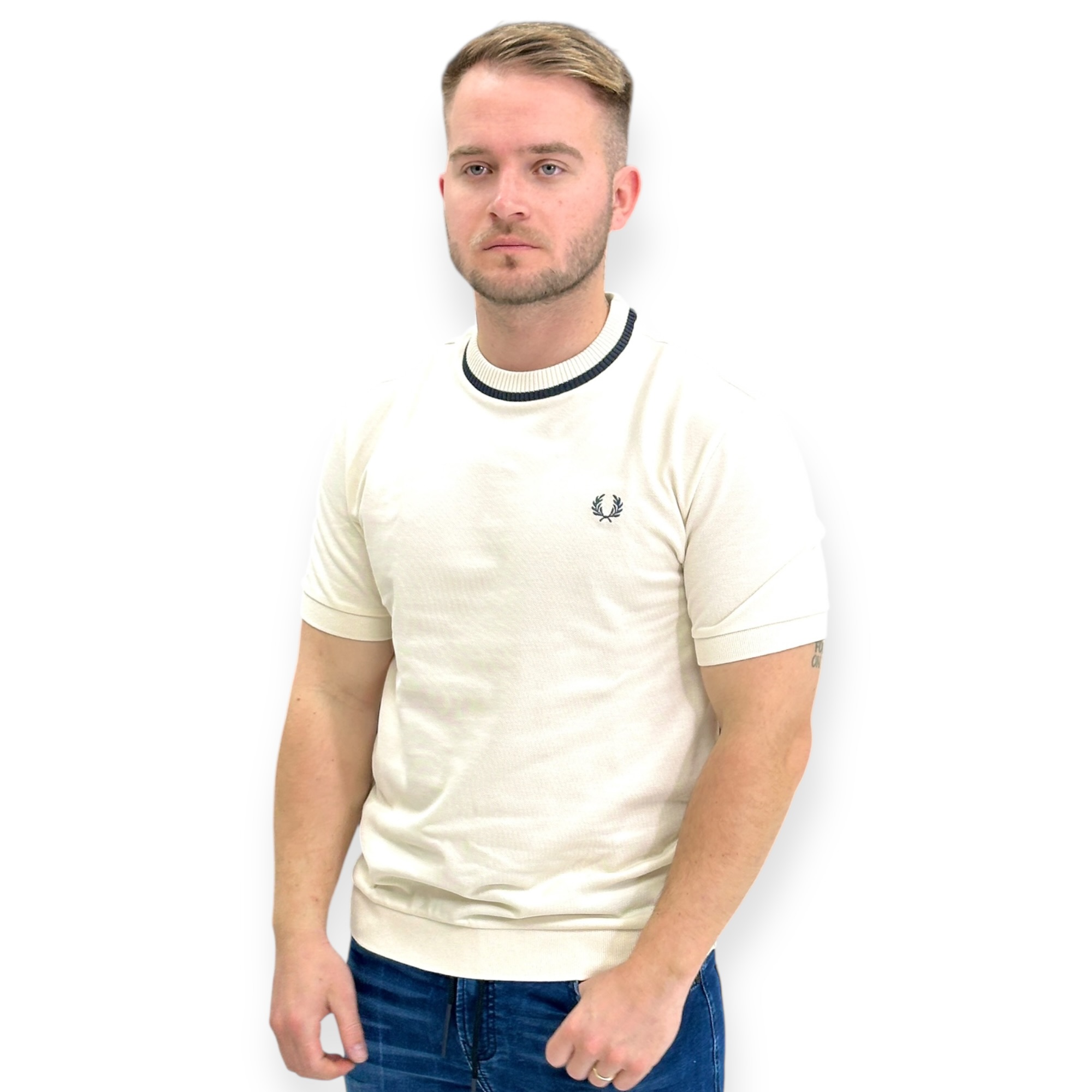 חולצה FRED PERRY CREW NECK PIQUE SHIRT
