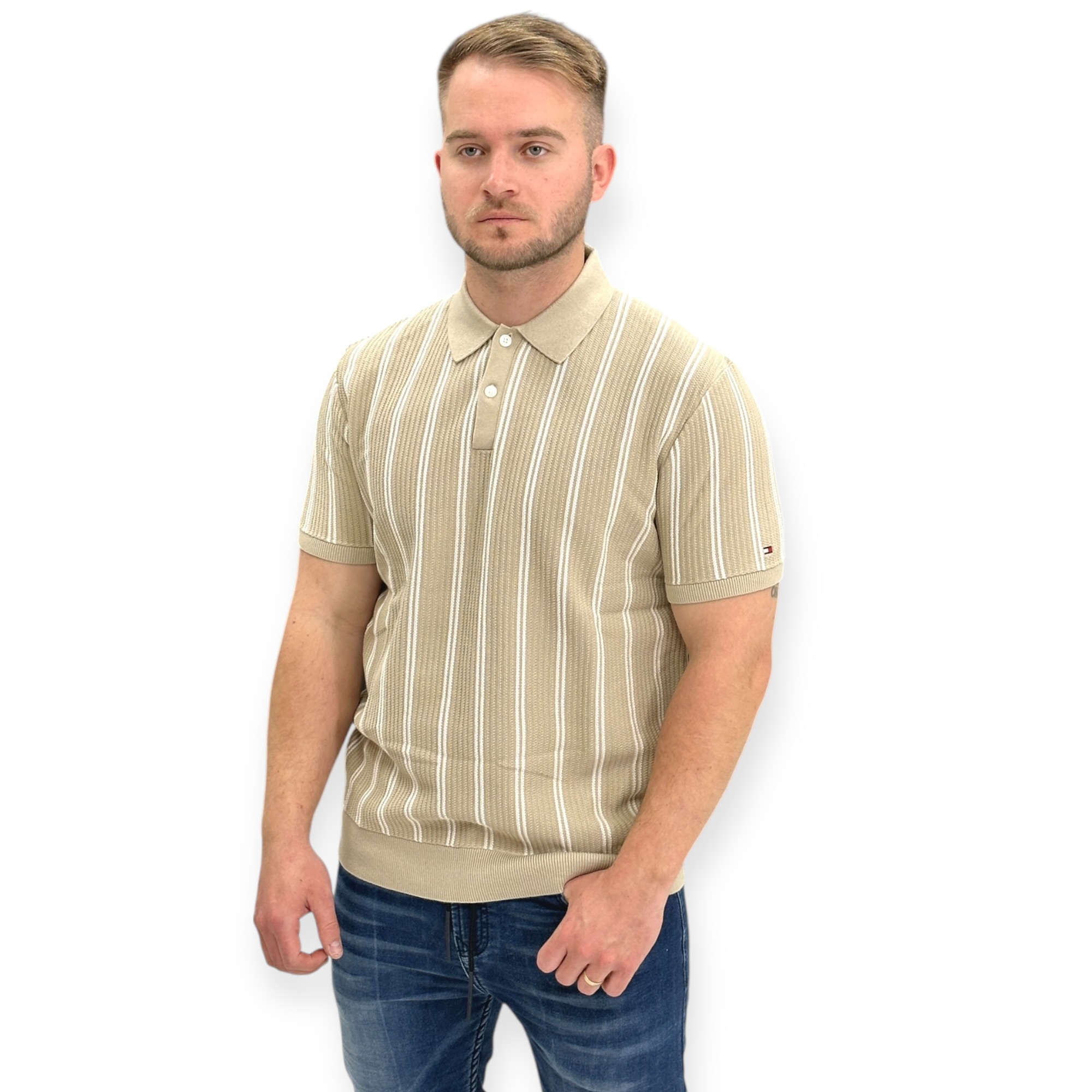 חולצה TOMMY HILFIGER KNITTED POLO